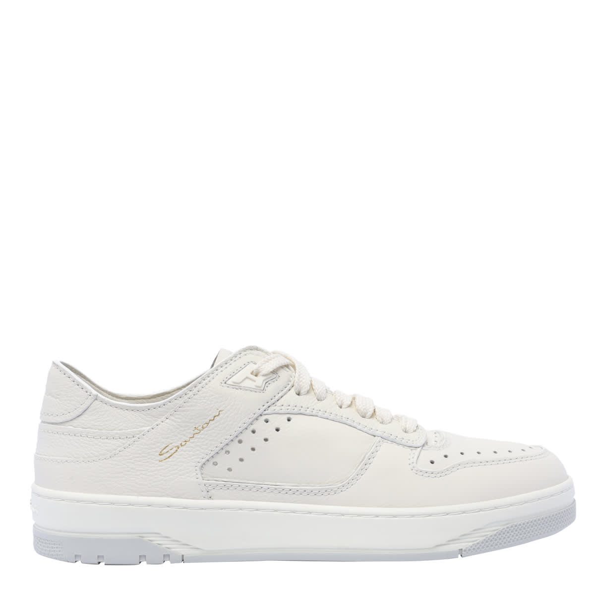 Shop Santoni Sneak-air Sneakers In White