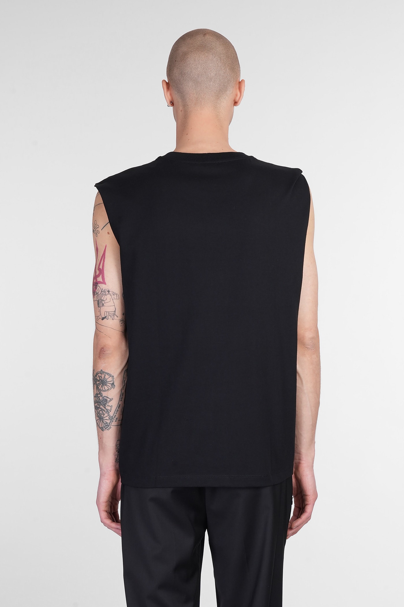 Helmut Lang Tank Top In Black Cotton