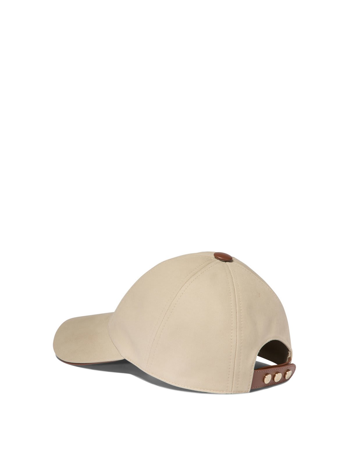 Shop Max Mara Logo Embroidered Baseball Cap In Beige