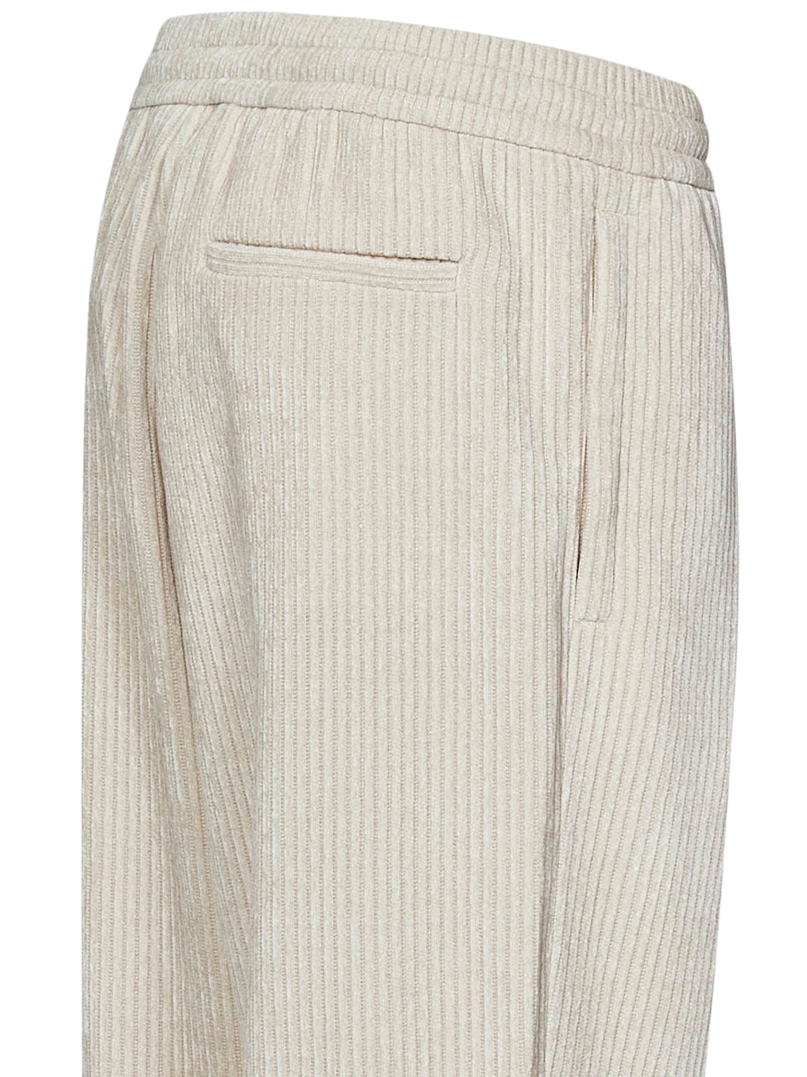 Shop Emporio Armani Trousers In White