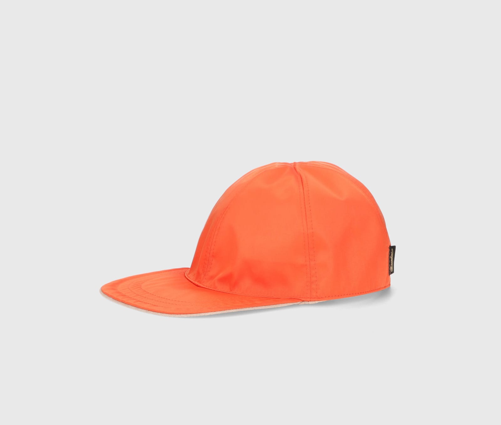 Shop Borsalino Reversible Lucio Baseballa Cap In Beige/orange