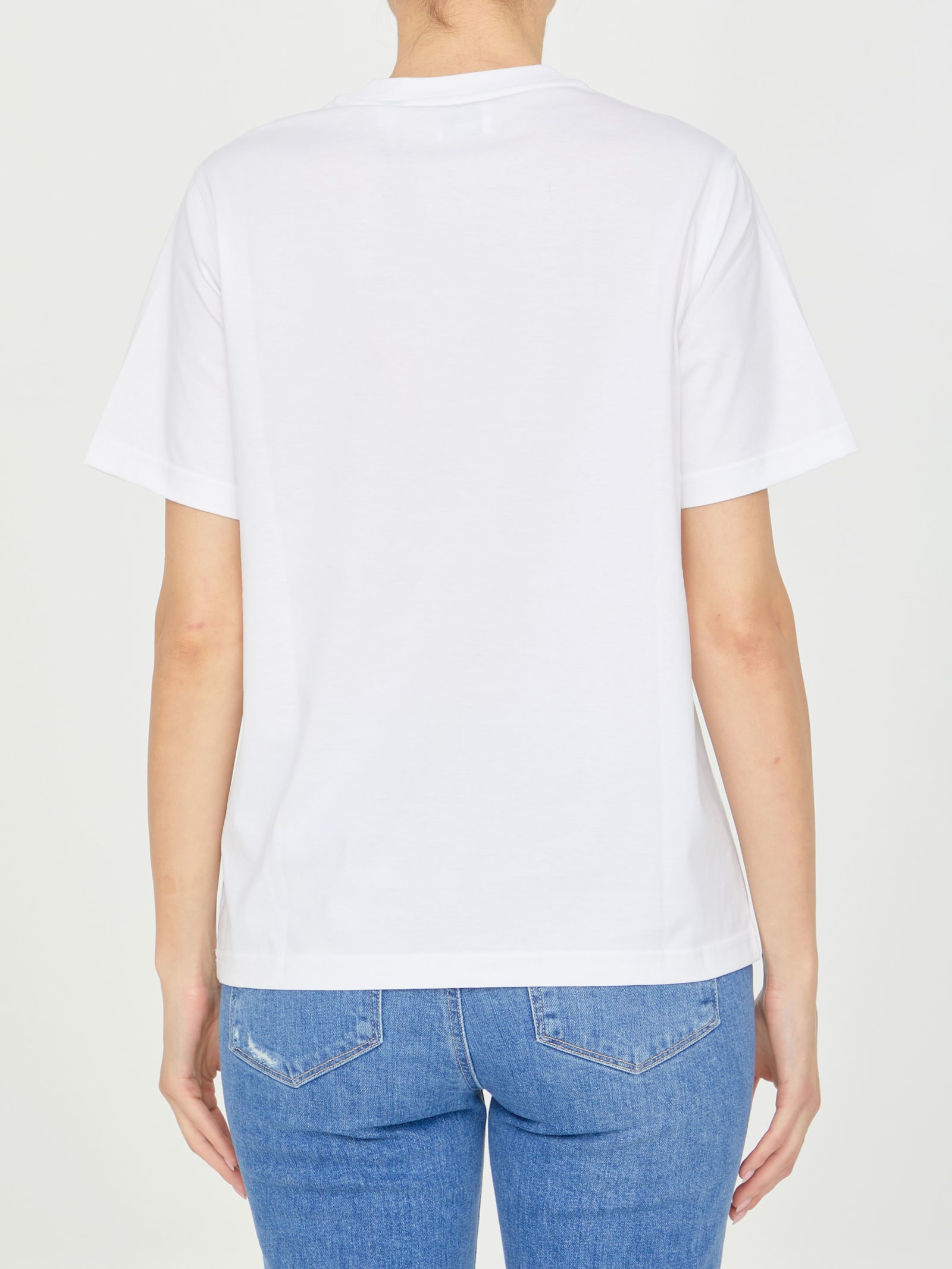 Shop Burberry White T-shirt With Logo