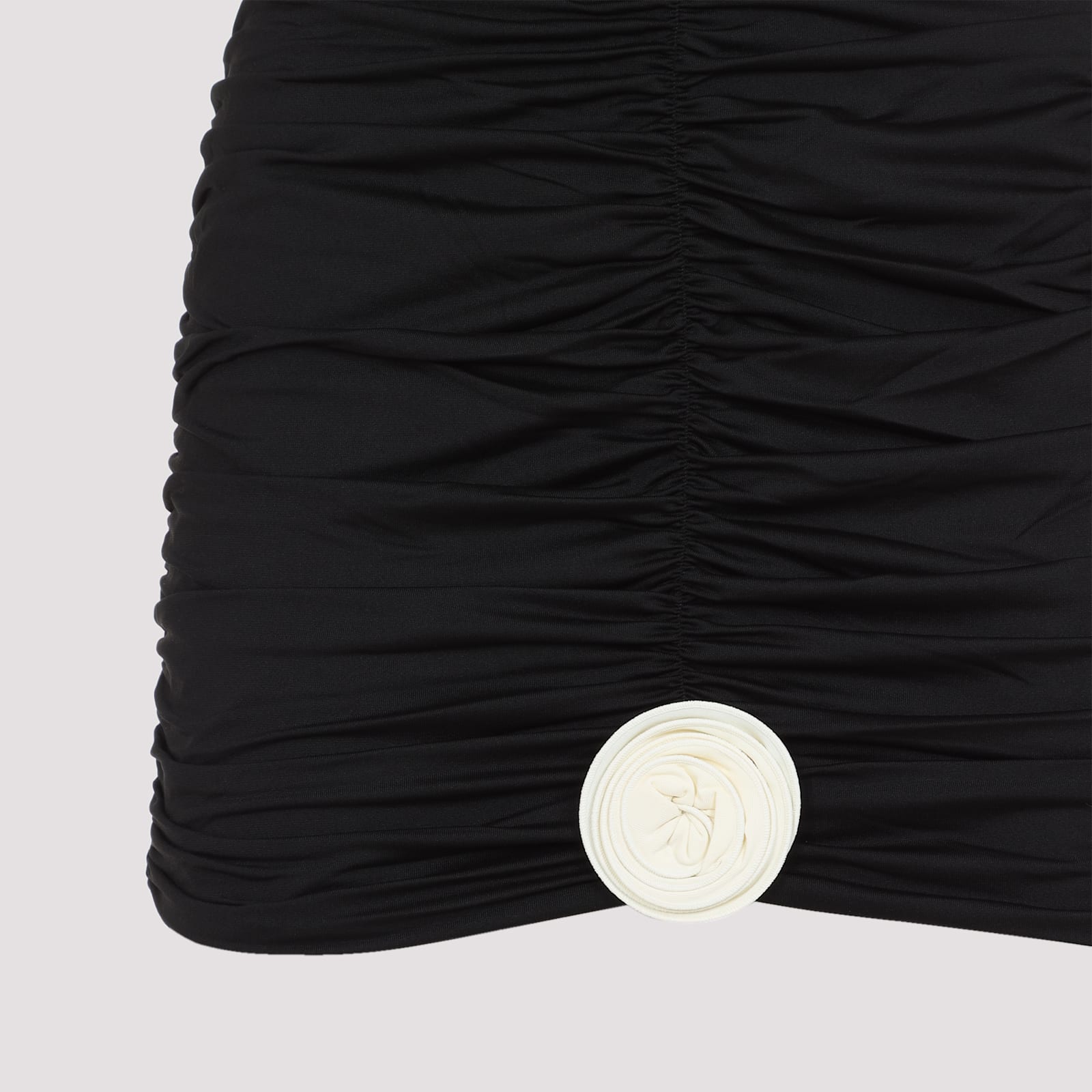La Reveche Lllibet Mini Skirt In Black Ivory