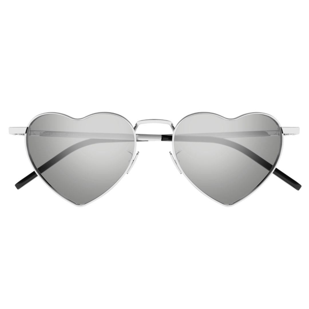Saint Laurent Sl 301 Loulou014 Silver Silver Silver In 014 Silver Silver Silver