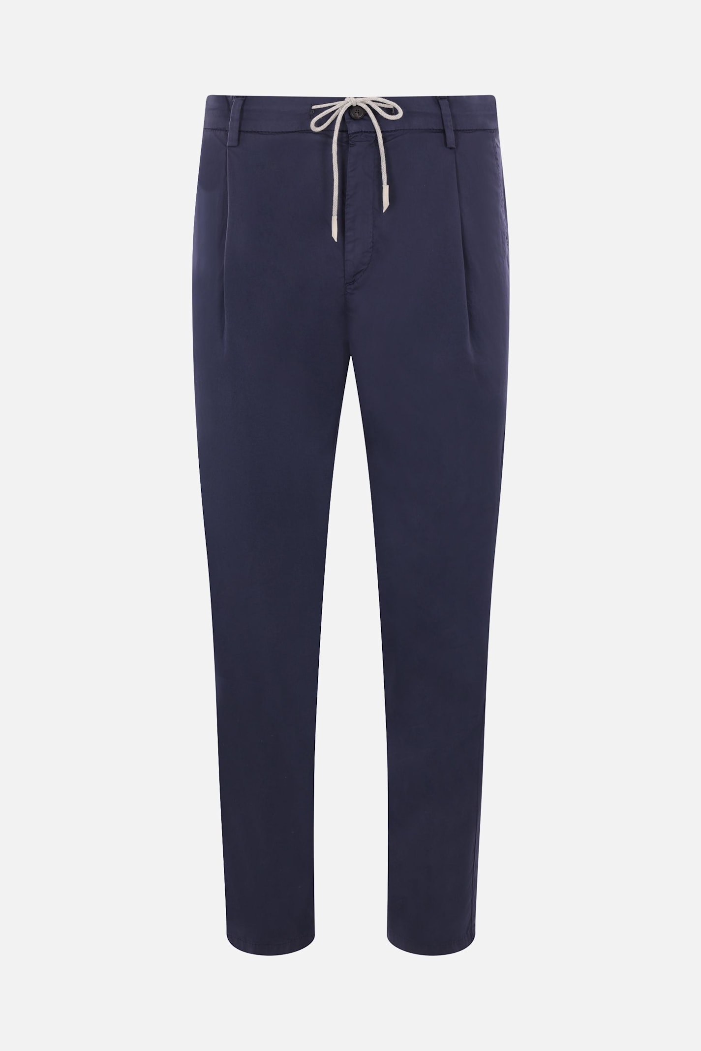 Stretch Cotton Darted Trousers