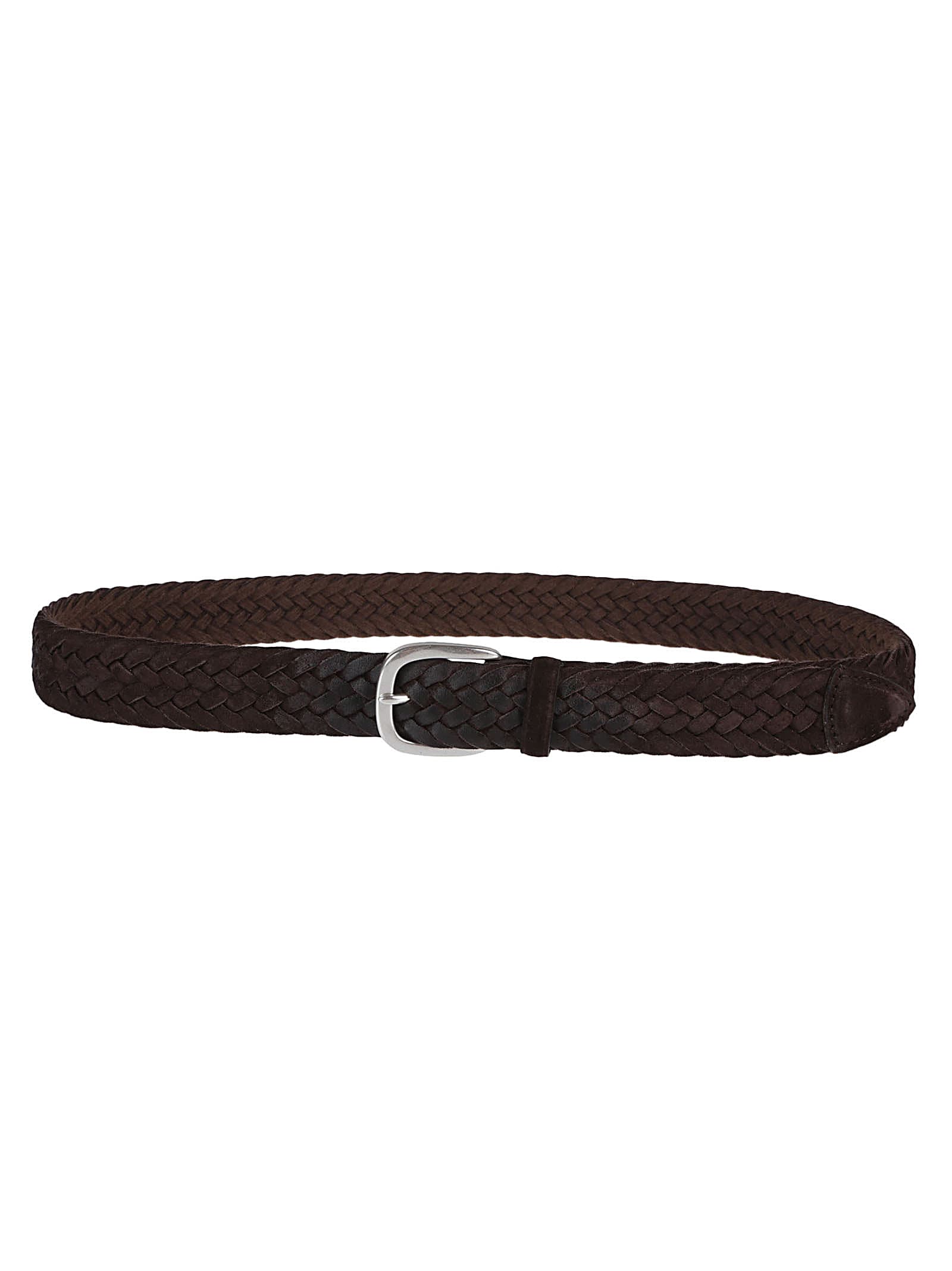 Shop Orciani Winter Suede Belt In Tmo Testa Moro