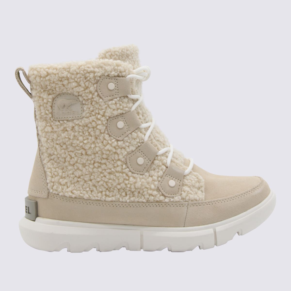 Bleached Ceramic And Sea Salt Leather Joan Boots