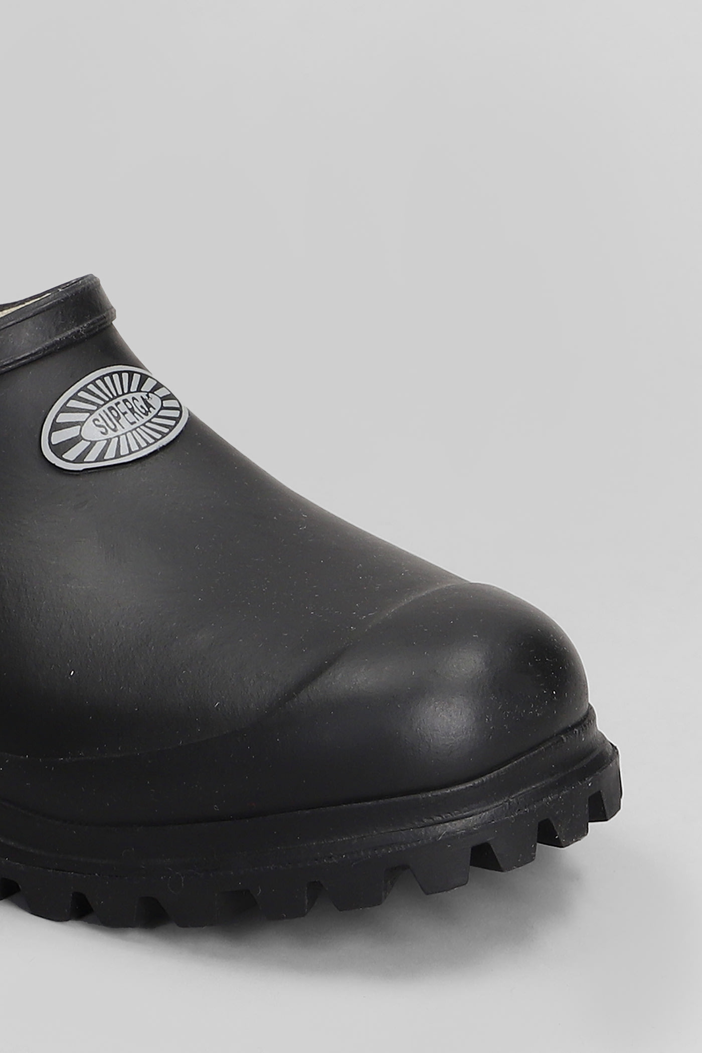 Superga 809 Rubber Mule Slipper-mule In Black Rubber/plasic In Black