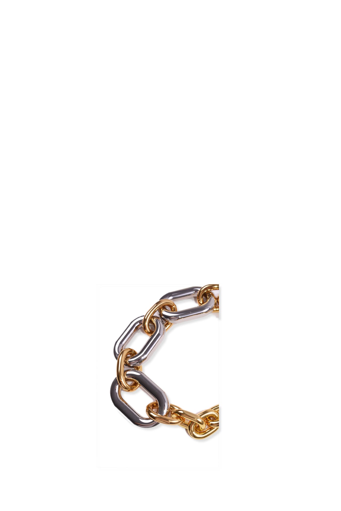 Shop Rabanne Necklace In Gold Silver