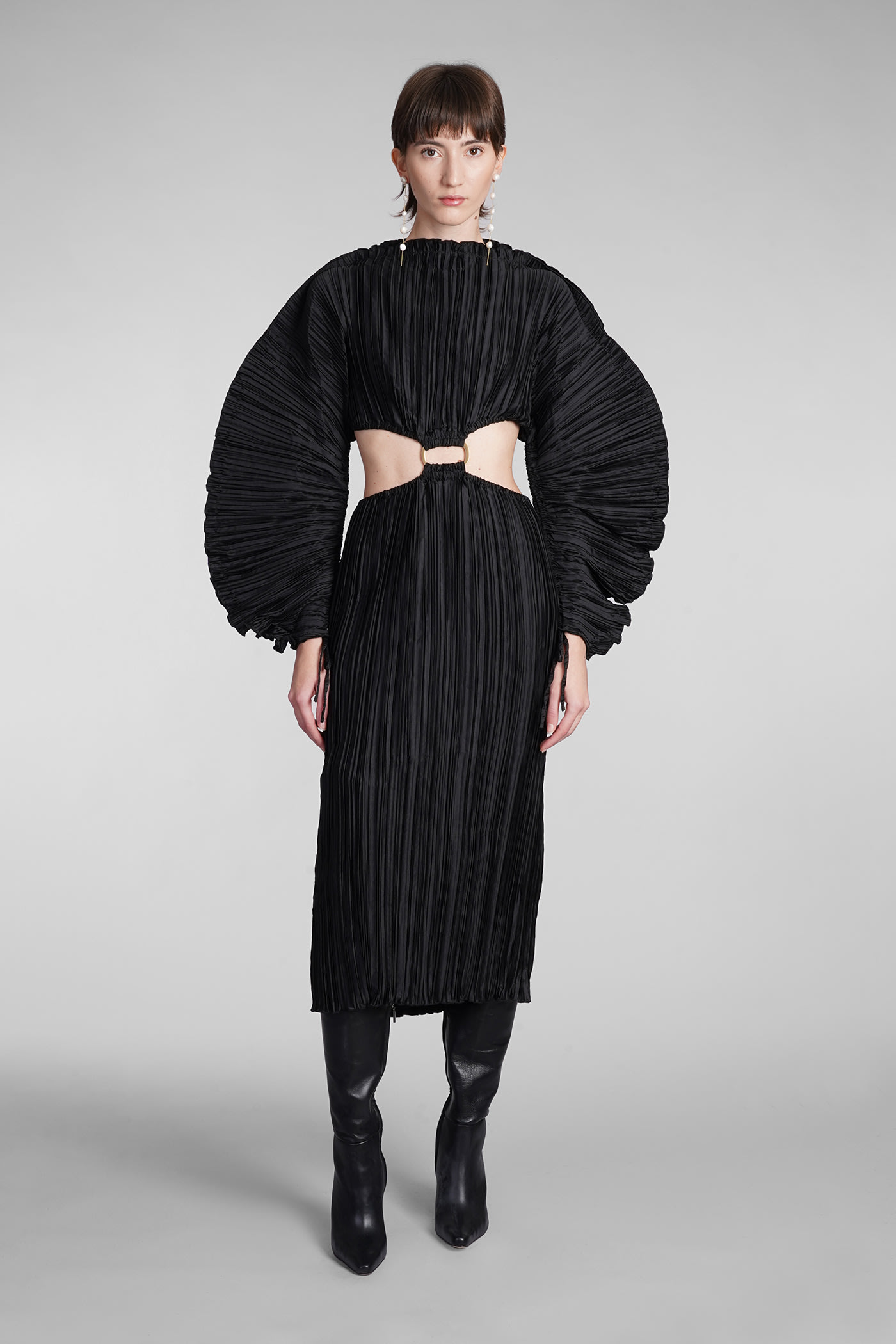 Cult Gaia Akilah Dress Dress In Black Polyester