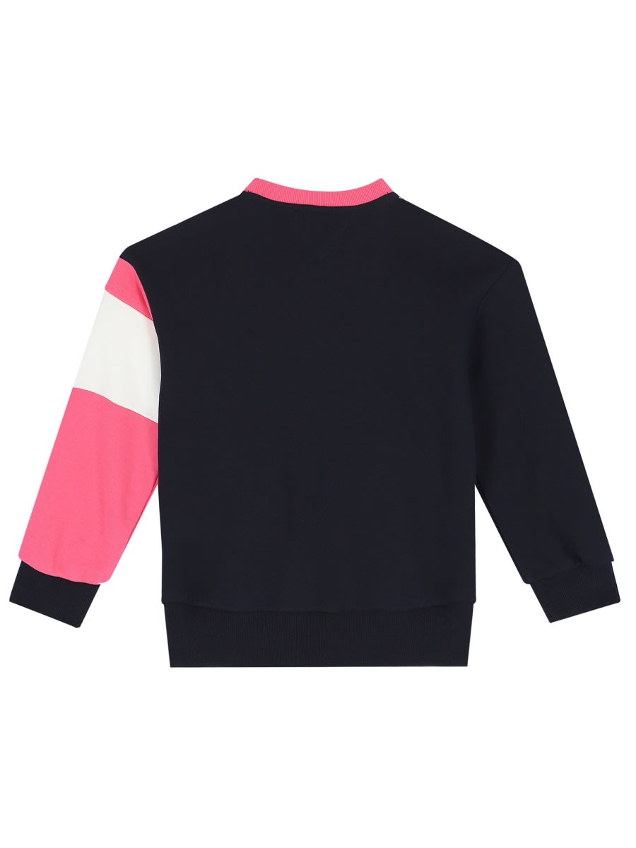Tommy Hilfiger Colorblock Crewneck Sweatshirt In Multicolour