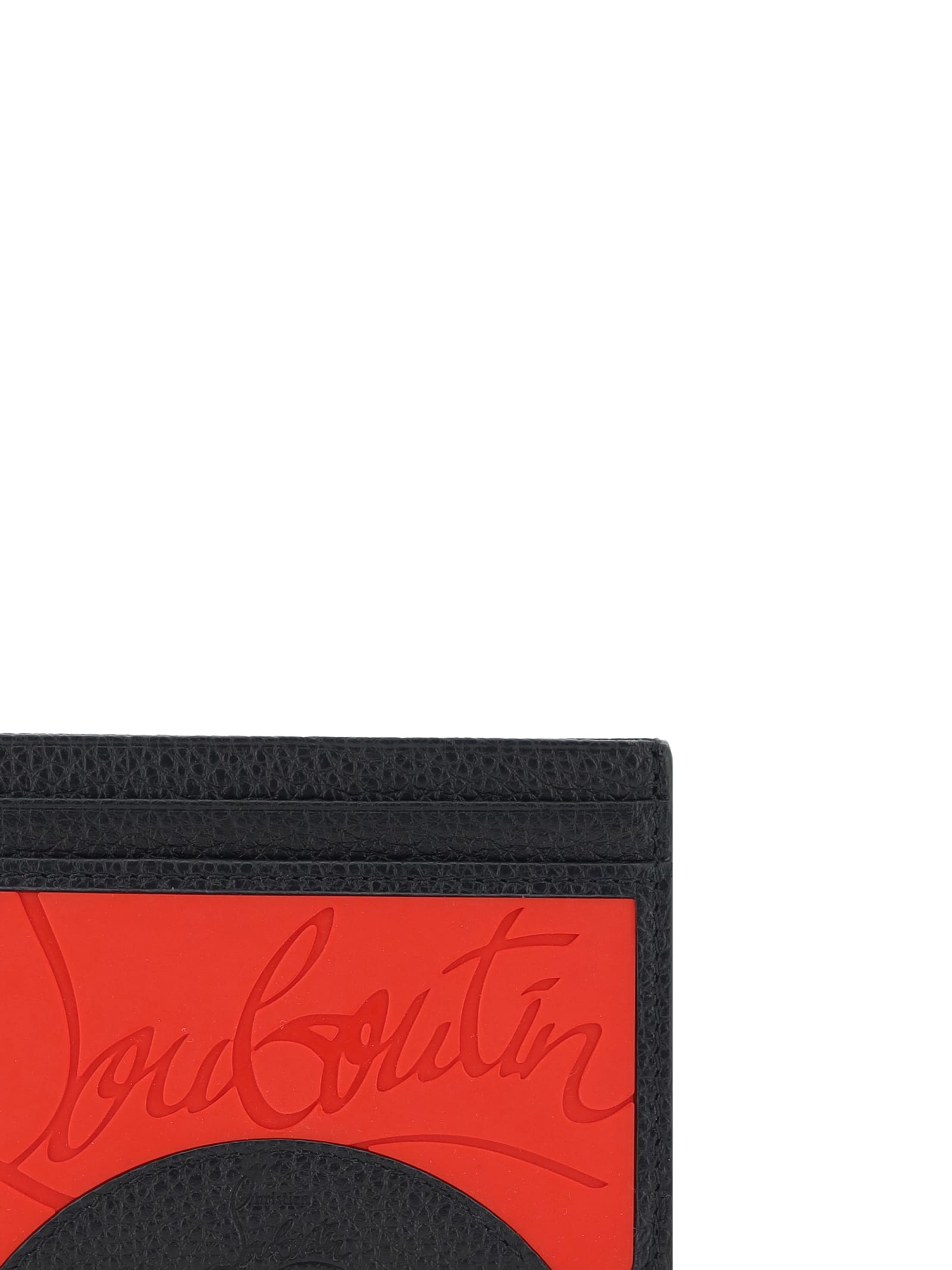 Shop Christian Louboutin Card Holder In Loubi/black