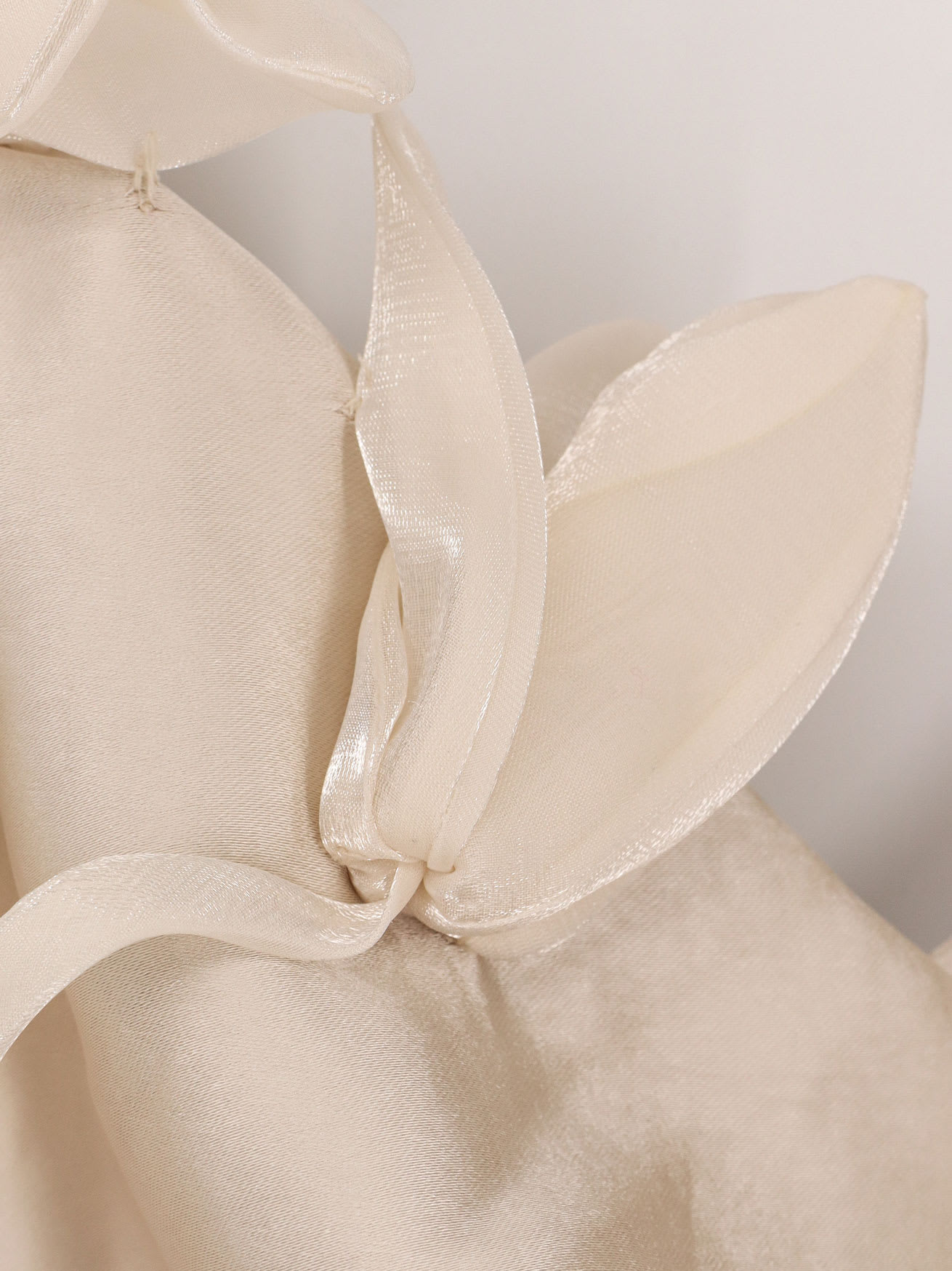 Self-portrait Beige Off-shoulder Mini Dress With Ruched Details In Tech Fabric Woman In Beige