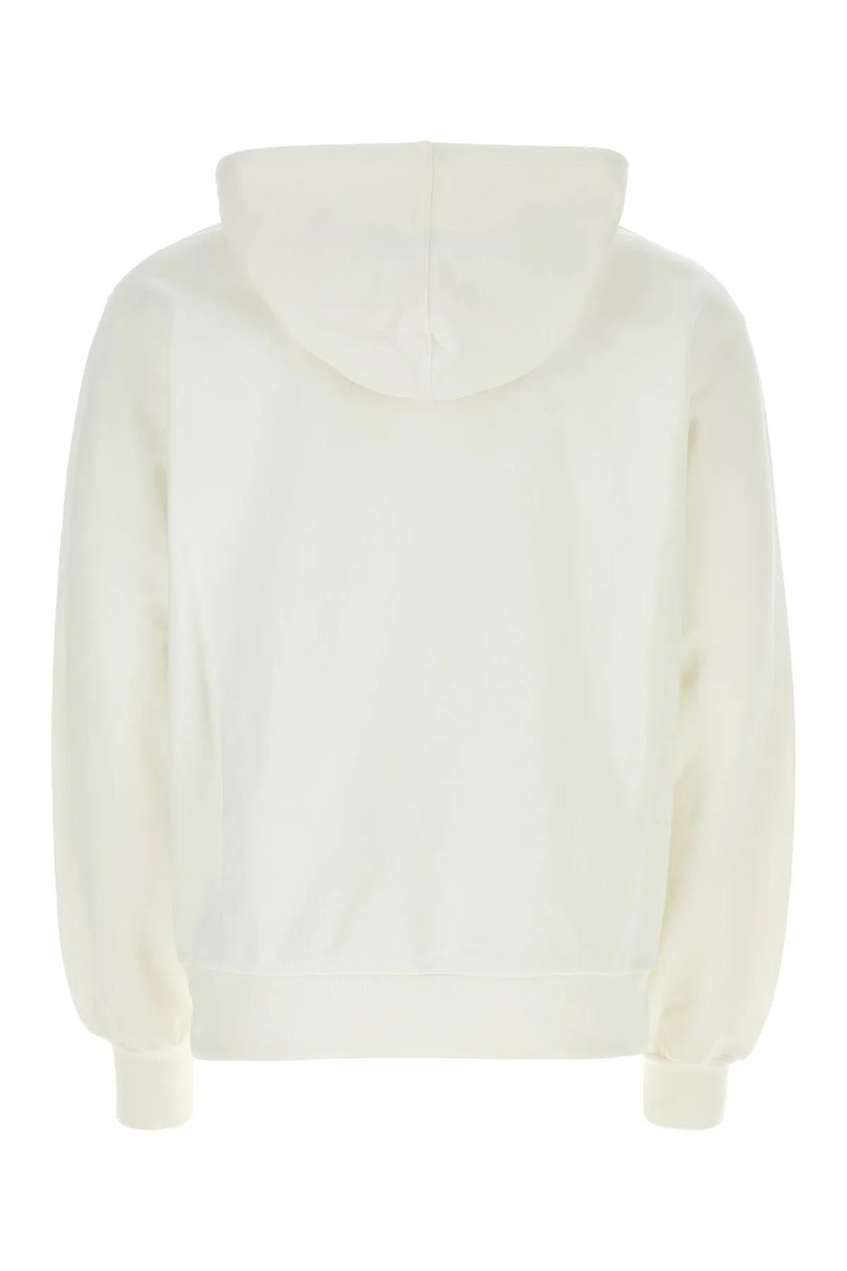 Shop Marni Ivory Cotton Sweatshirt In White