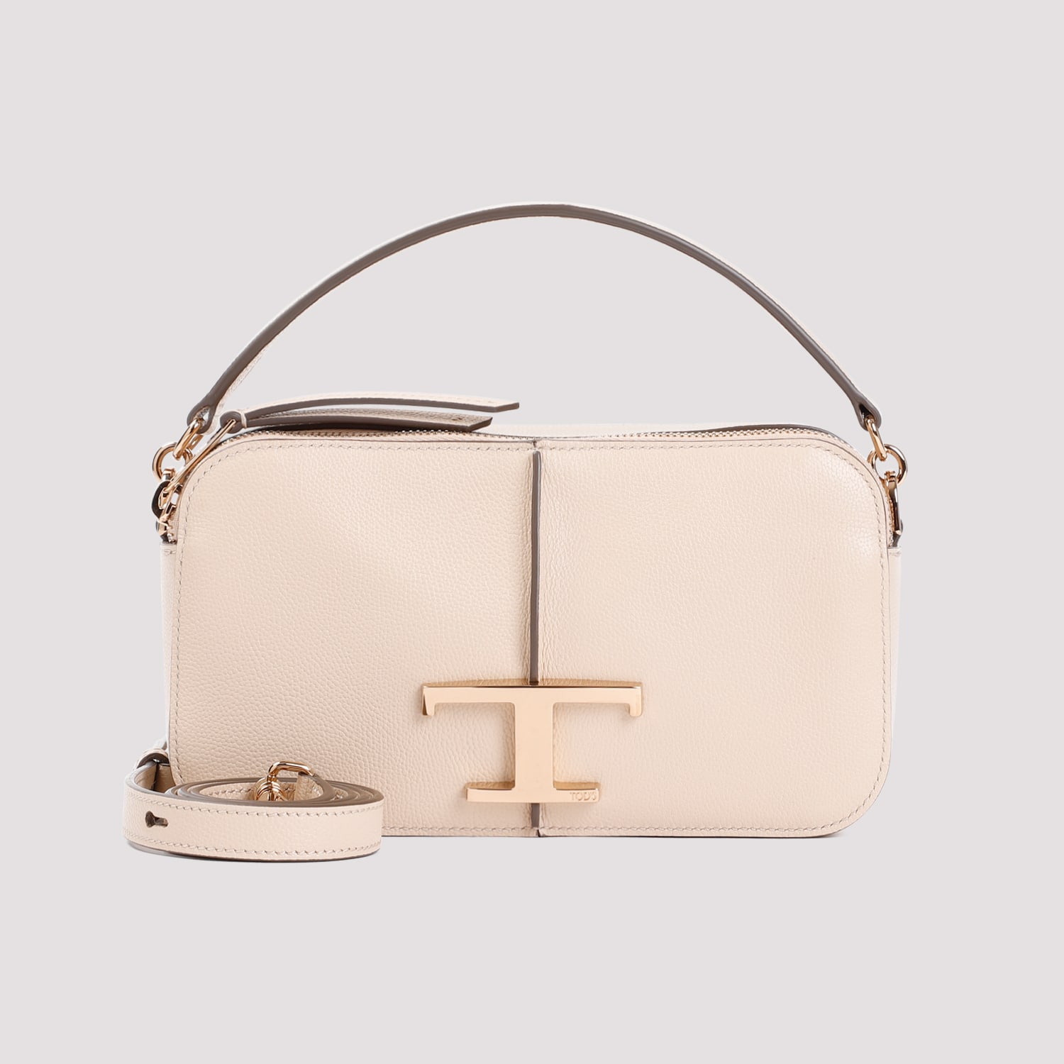 Shop Tod's T Timeless Camera Bag In Naturale