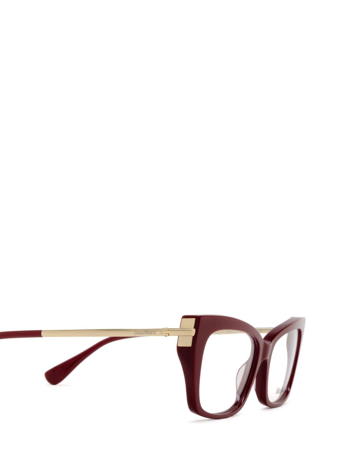 Shop Max Mara Cat-eye Glasses In 066