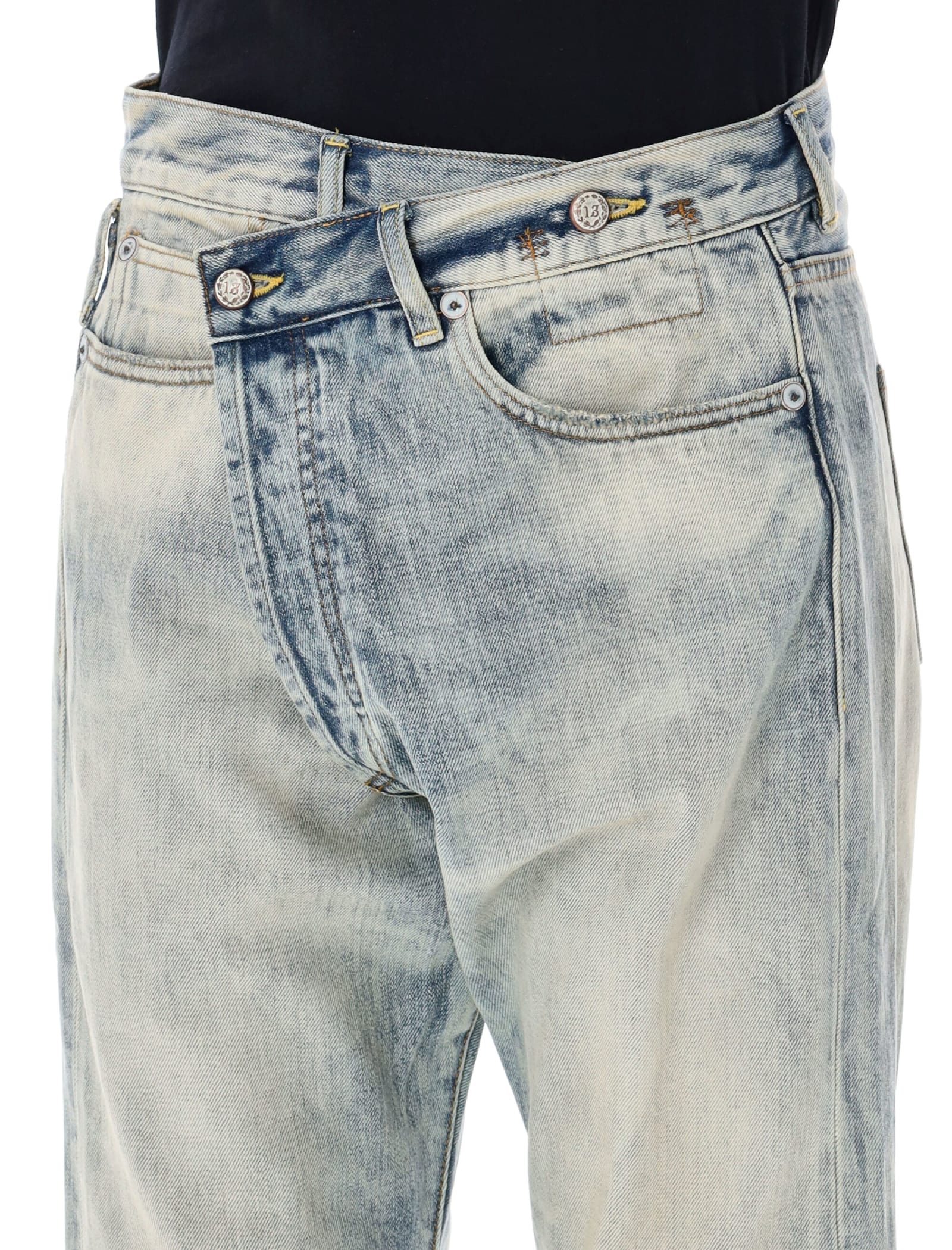 R13 CROSSOVER JEANS 