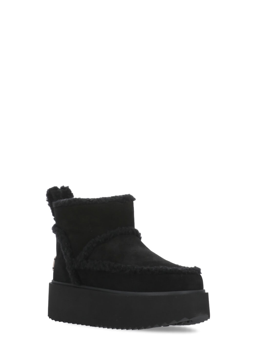 Shop Coccinelle Classic Low Shearling Boots X Inuikii In Black