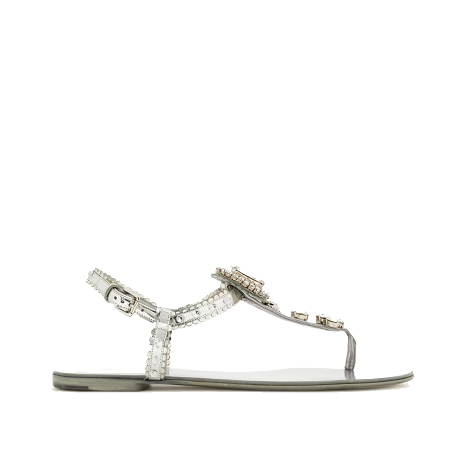 Crystal Leather Sandals