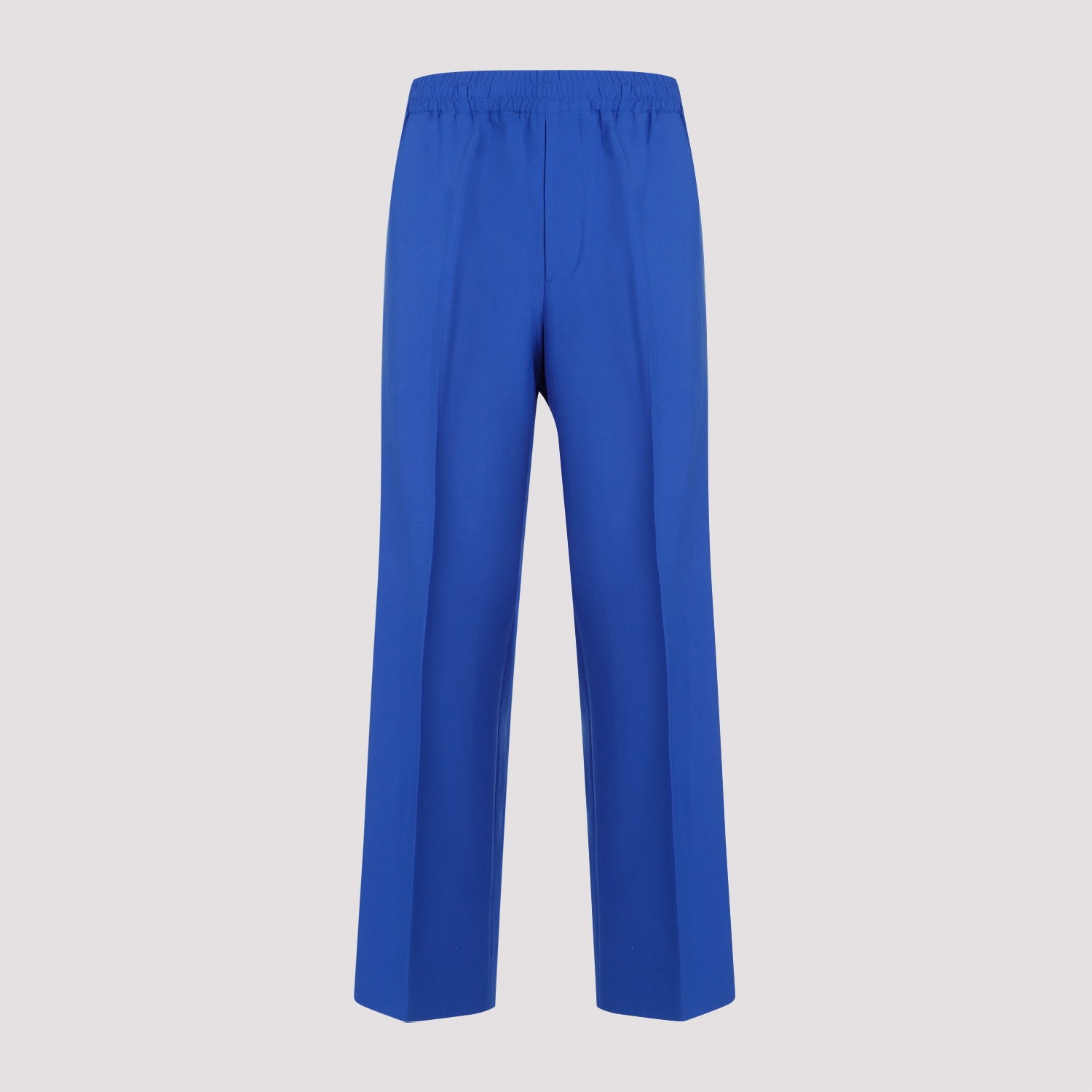 Shop Gucci Straight Pants In Electric Blue