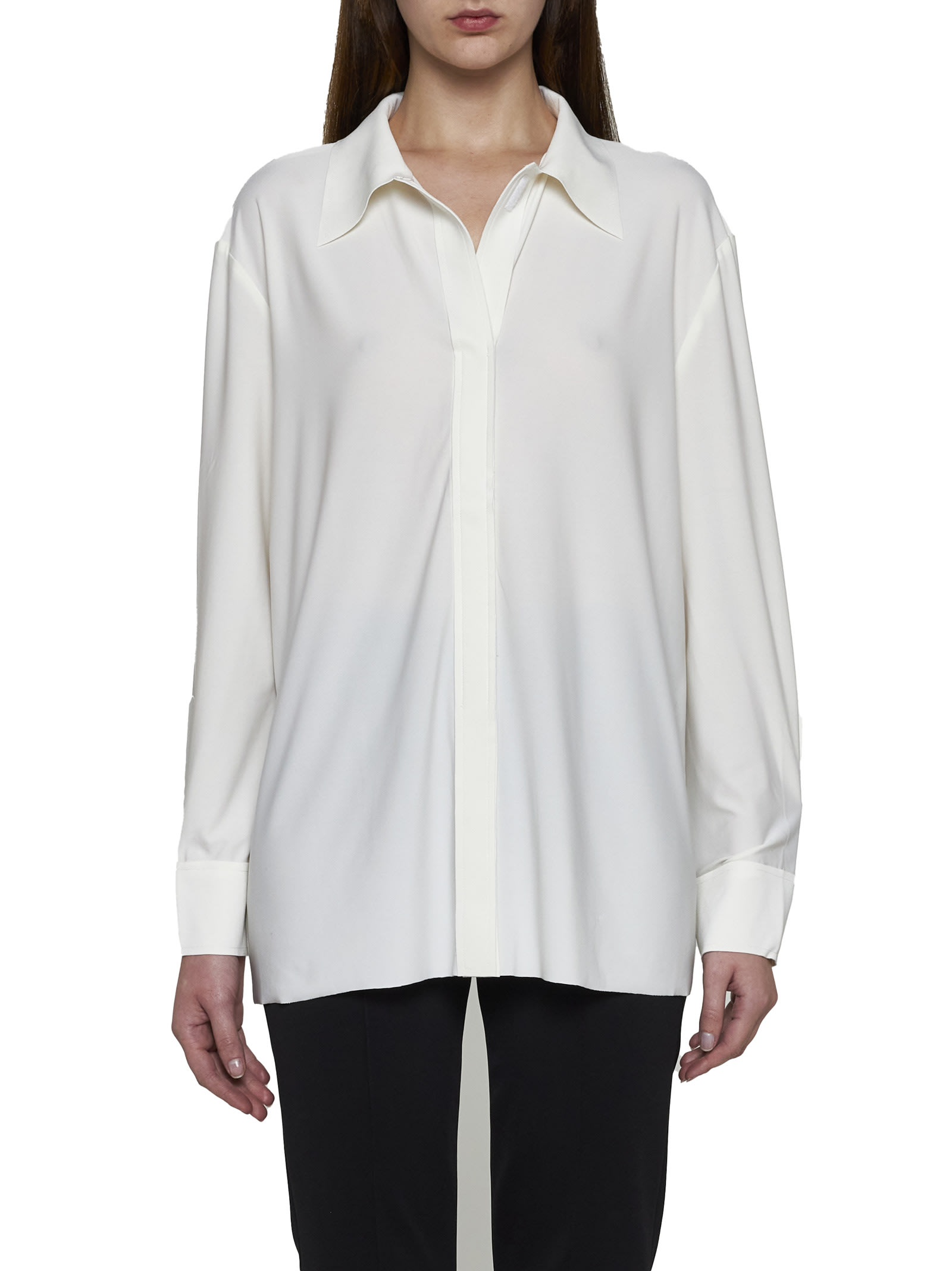 Shop Norma Kamali Shirt In White