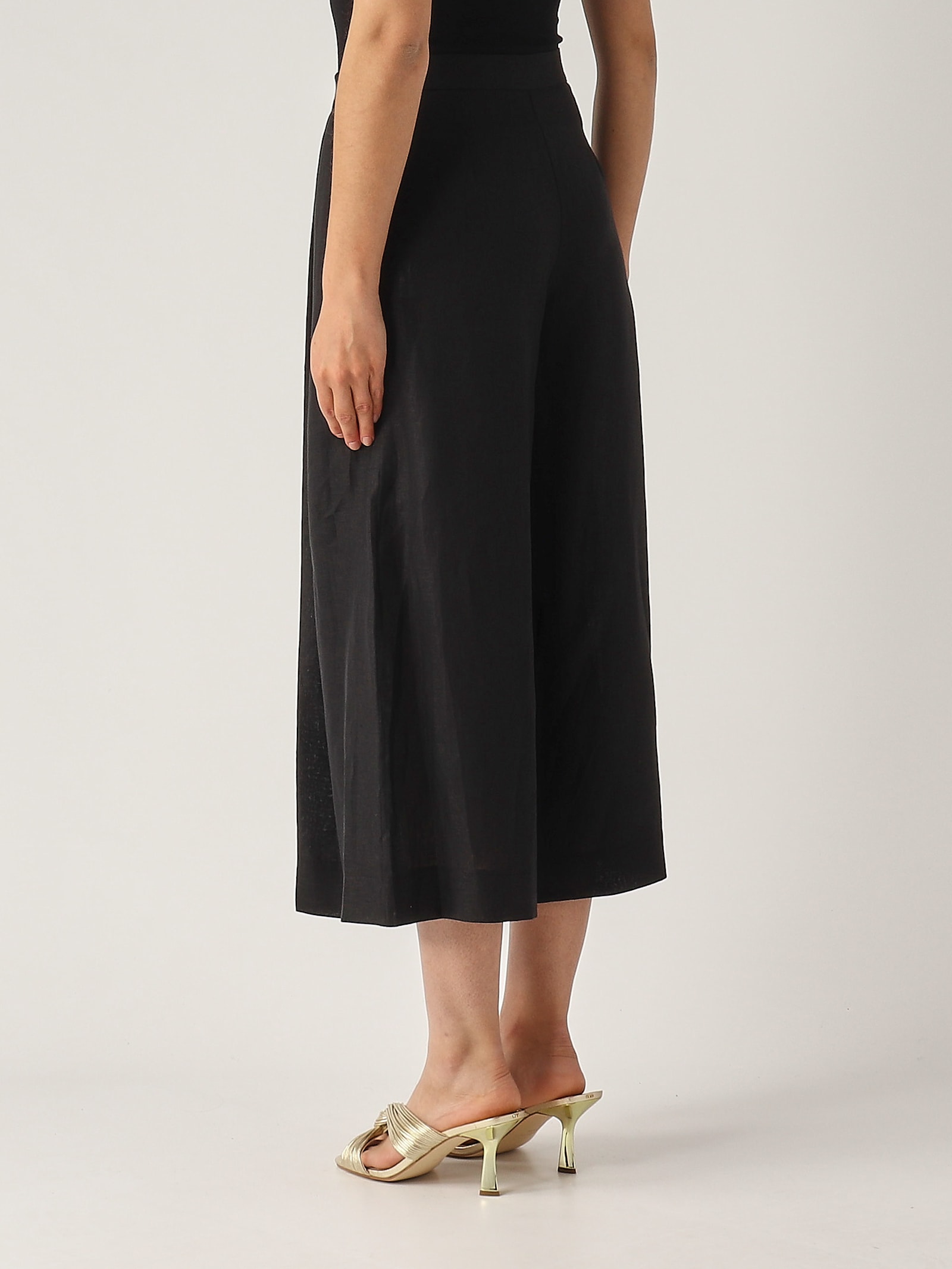 Gran Sasso Gonna Pantalone Trousers In Black
