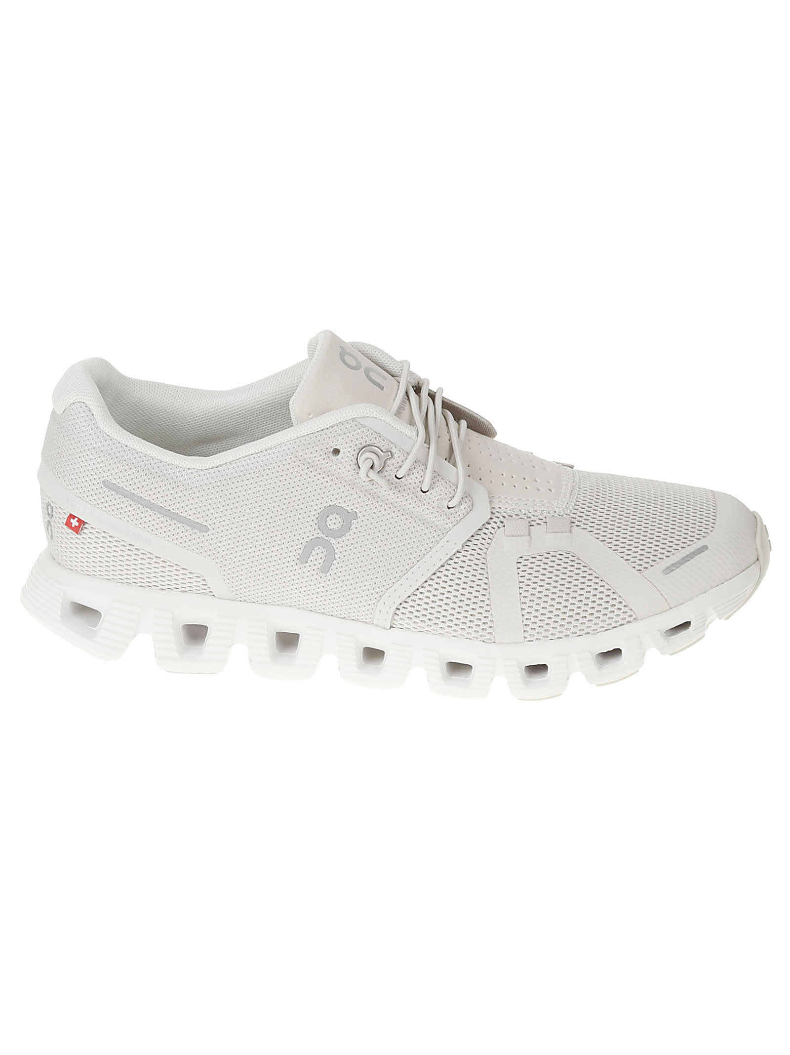 Shop On Logo Side Classic Sneakers In Pearl White