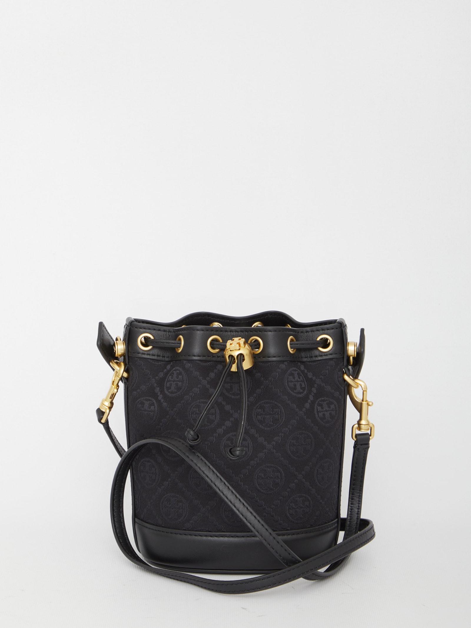 TORY BURCH T MONOGRAM MINI BUCKET BAG