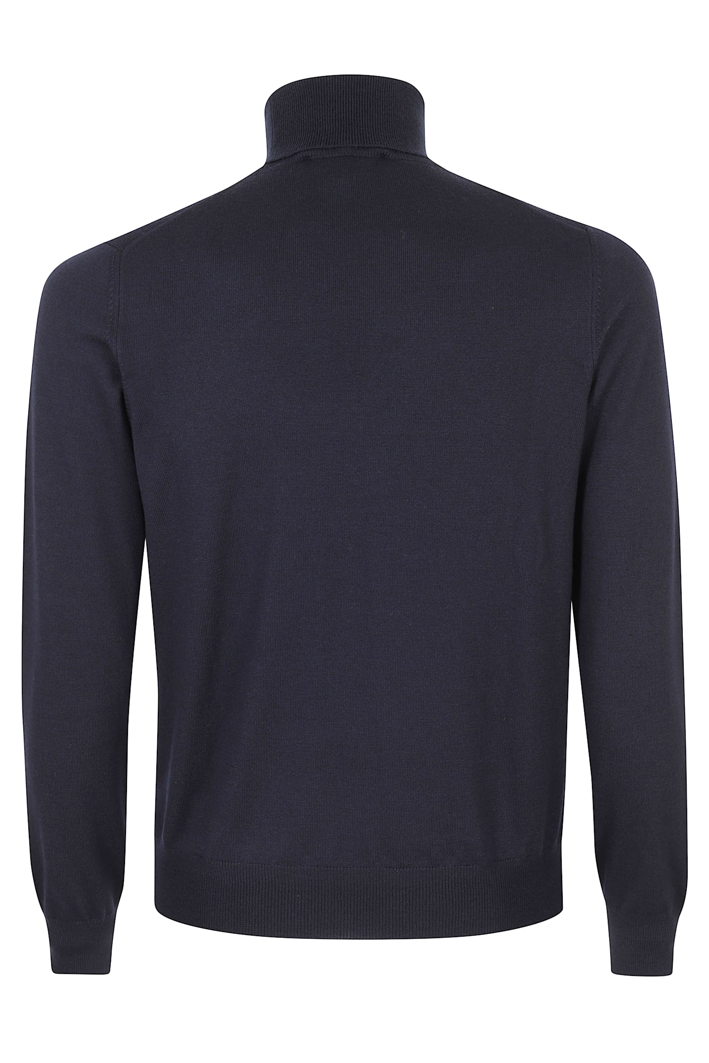 Tagliatore Turtleneck Virgin-wool Sweater In Blue