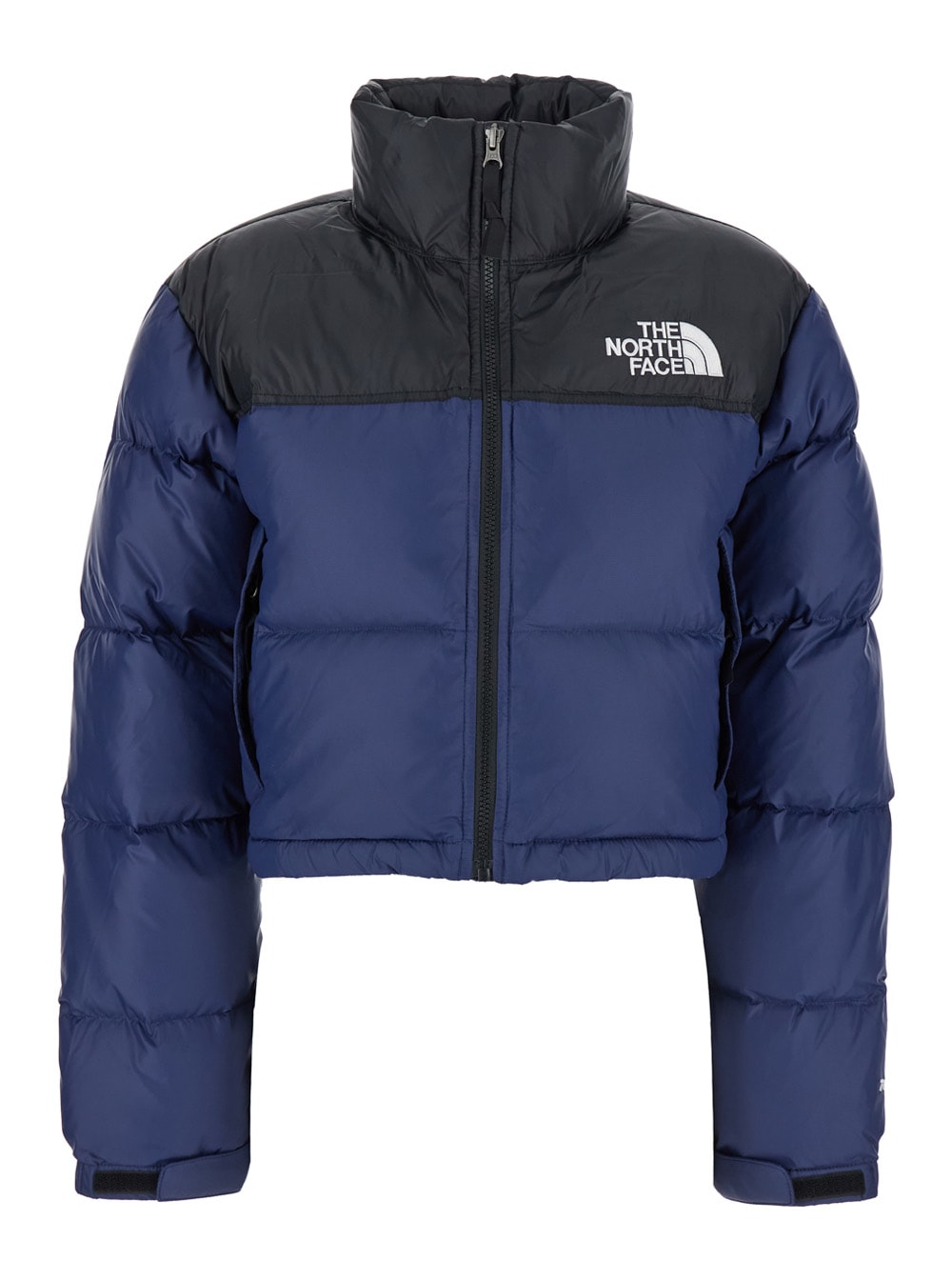 Shop The North Face Nuptse Short Jacket In Blu