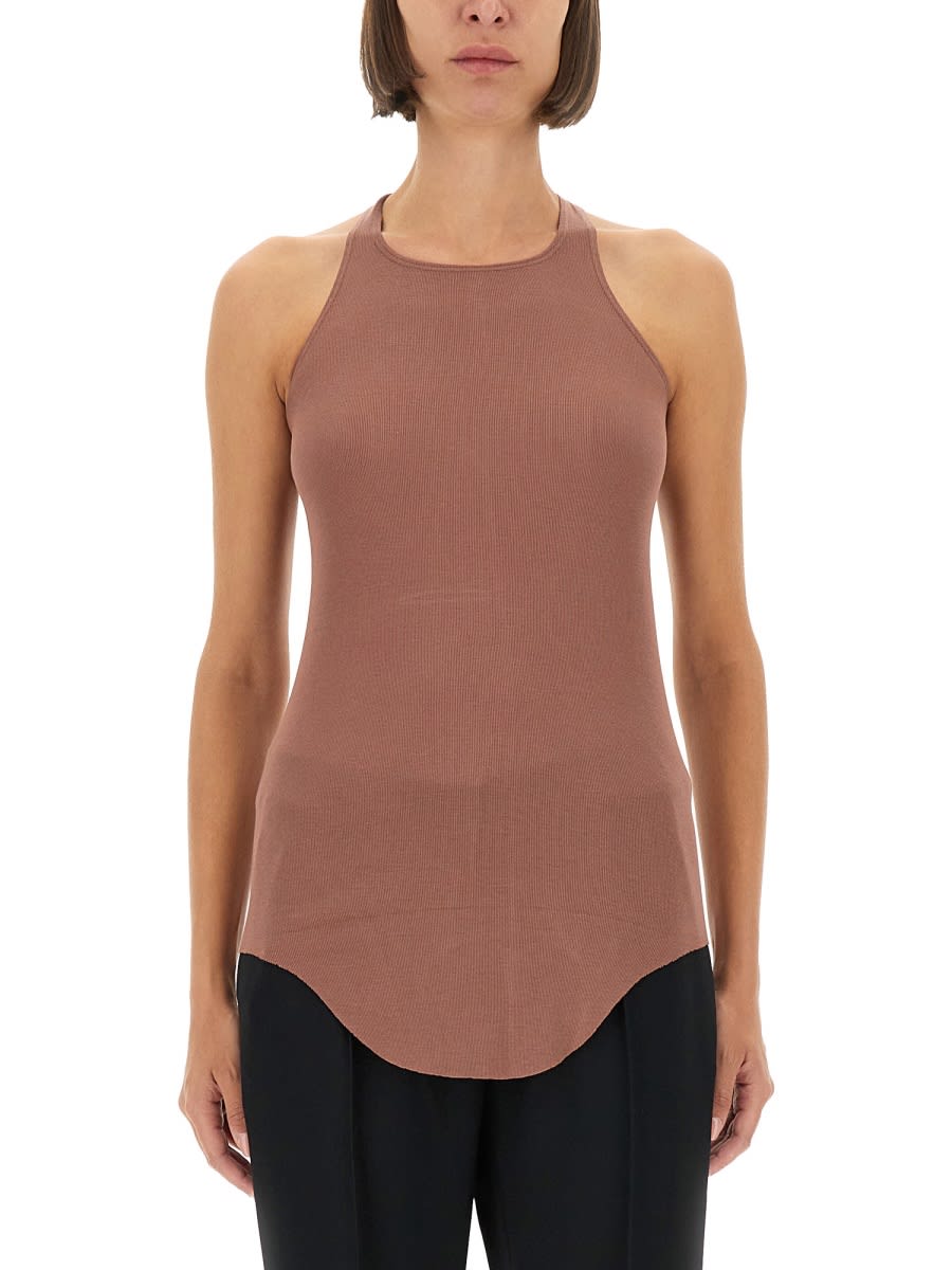 Rick Owens Tank Top Basic In Pink