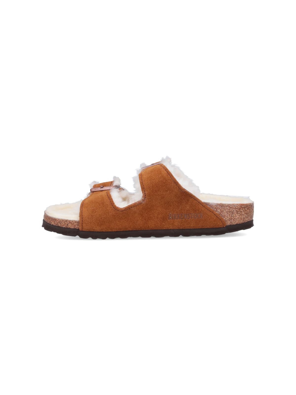 Birkenstock Arizona Shearling & Suede Sandals
