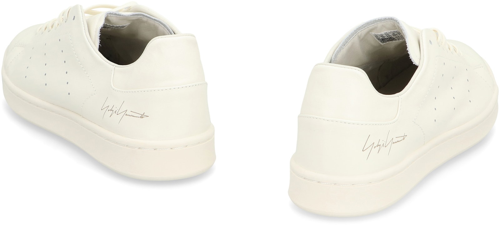 Shop Y-3 Stan Smith Leather Low-top Sneakers In White