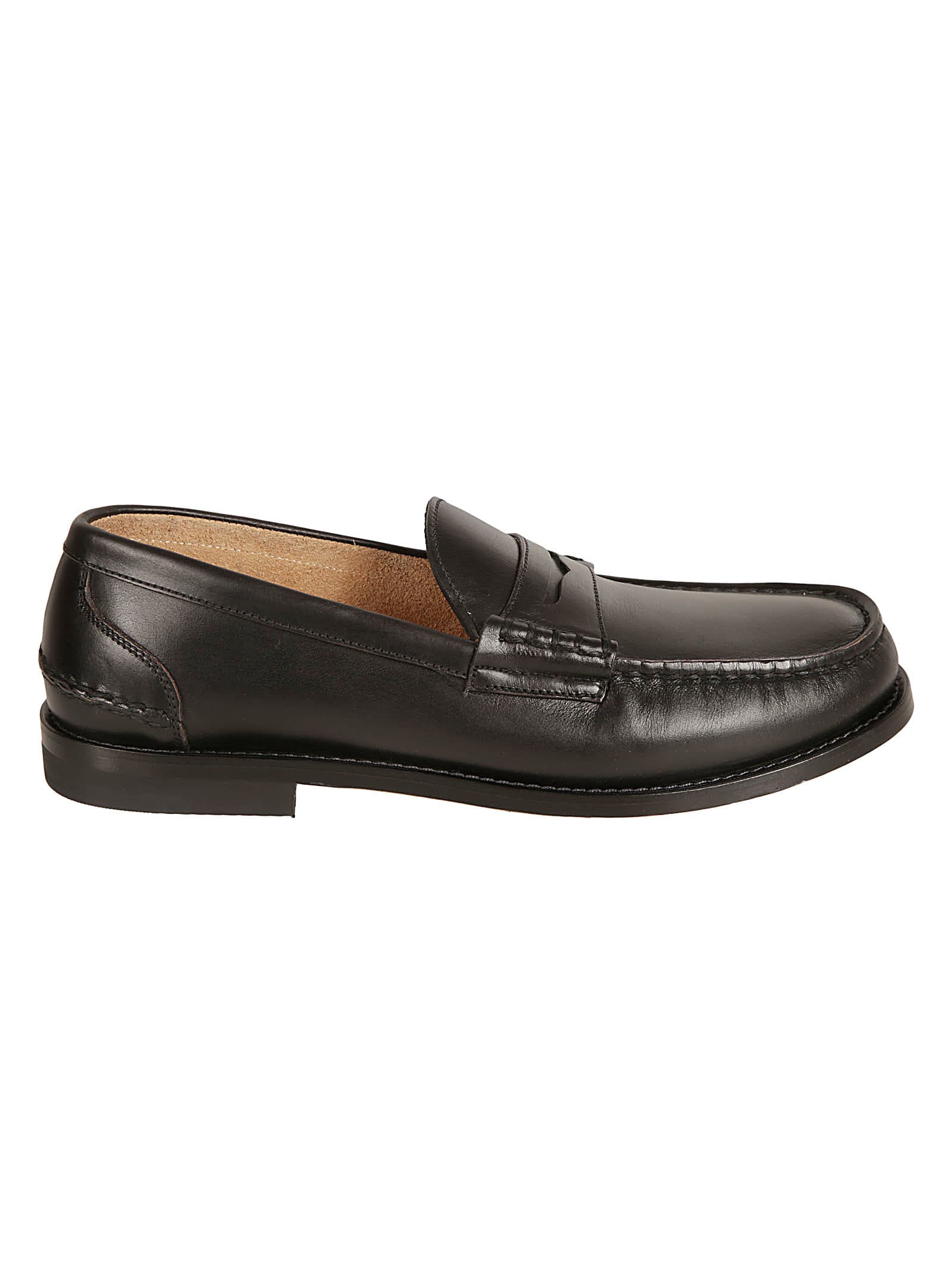 Shop Premiata Classic Loafers In Black