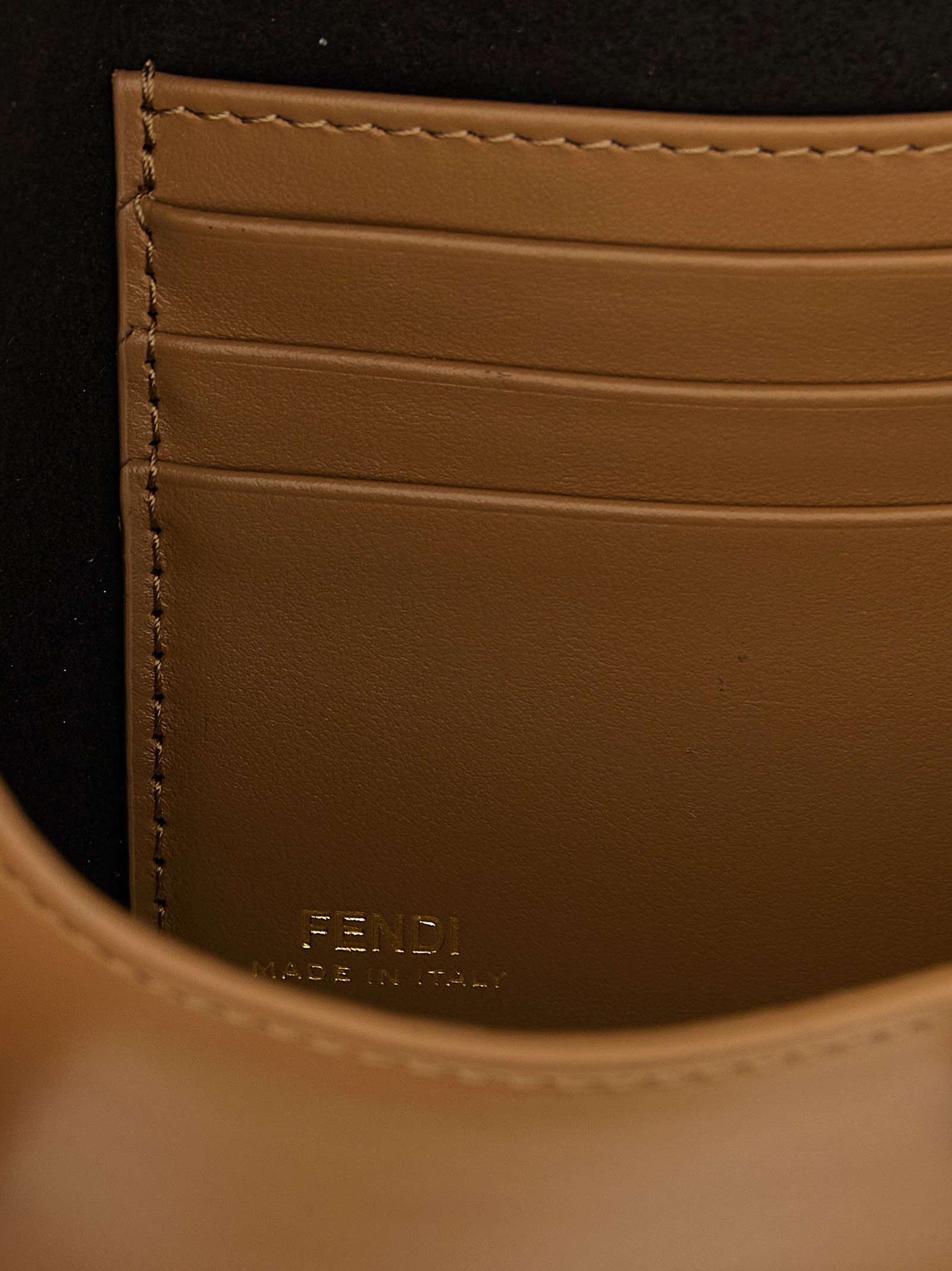 Fendi Graphy Wallet On Chain In Brown