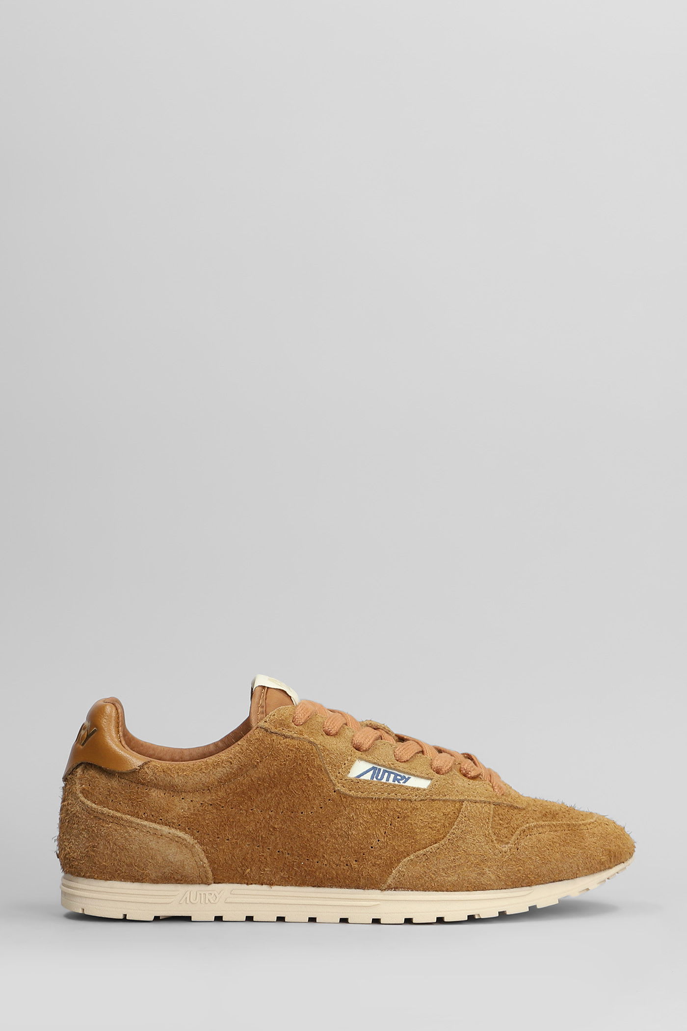 Autry 'windspin Low' Brown Sneaker With Logo On The Side And On The Heel In Brown