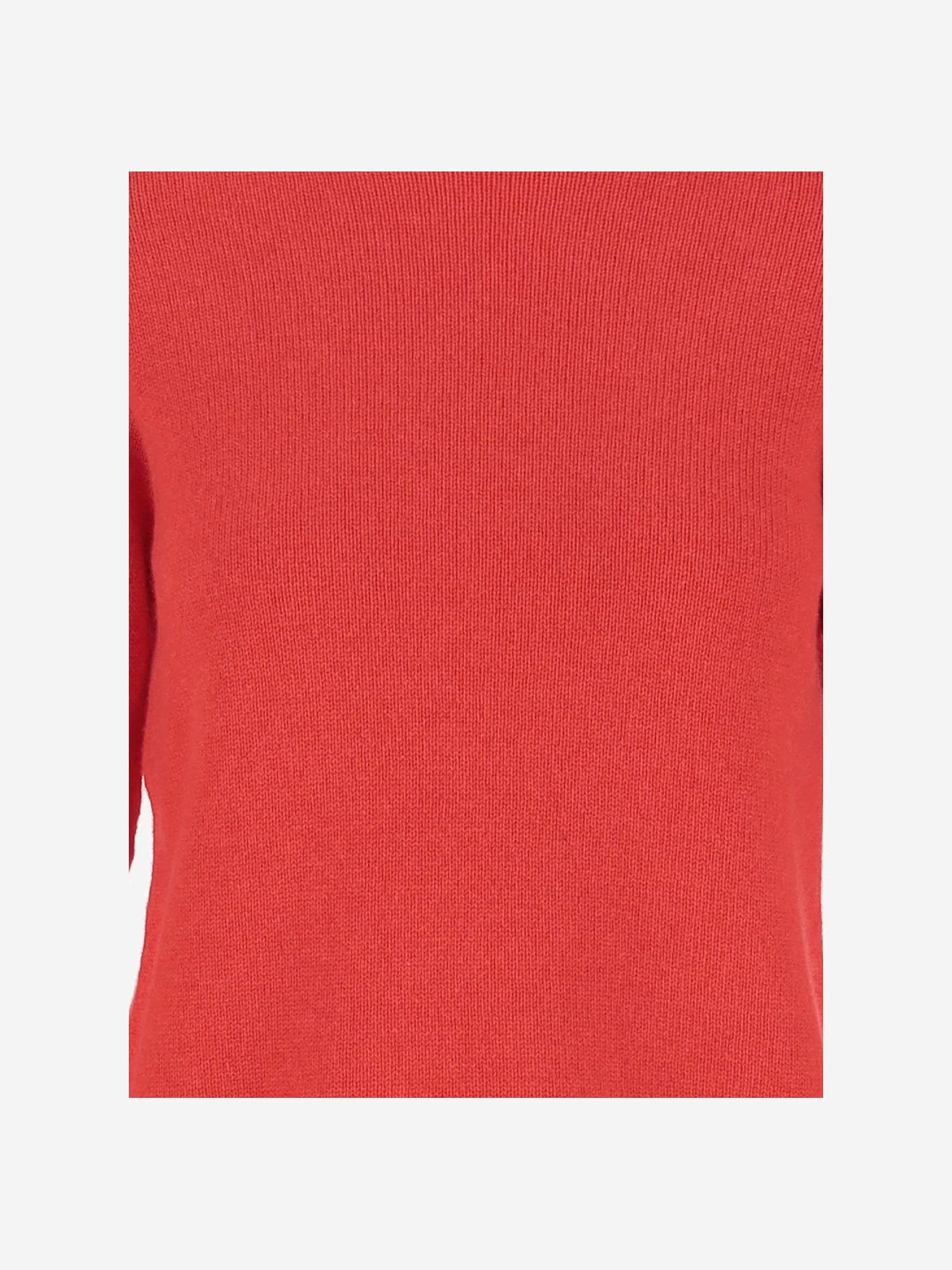 Bruno Manetti Red Cashmere Pullover With Crew Neck And Long Sleeves