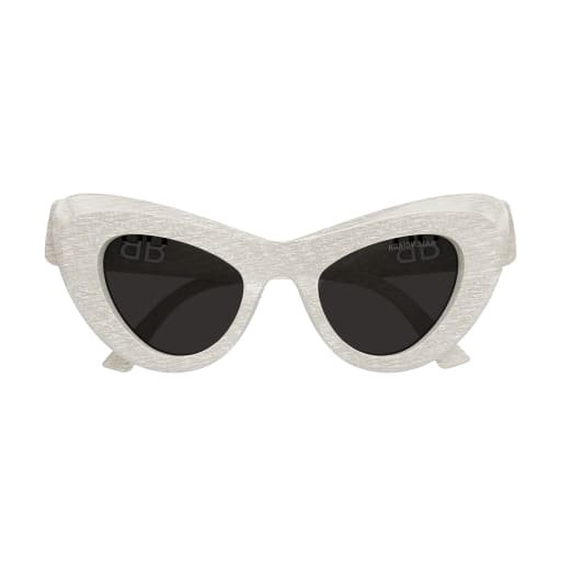 Shop Balenciaga Bb0204s Sunglasses In White White Grey