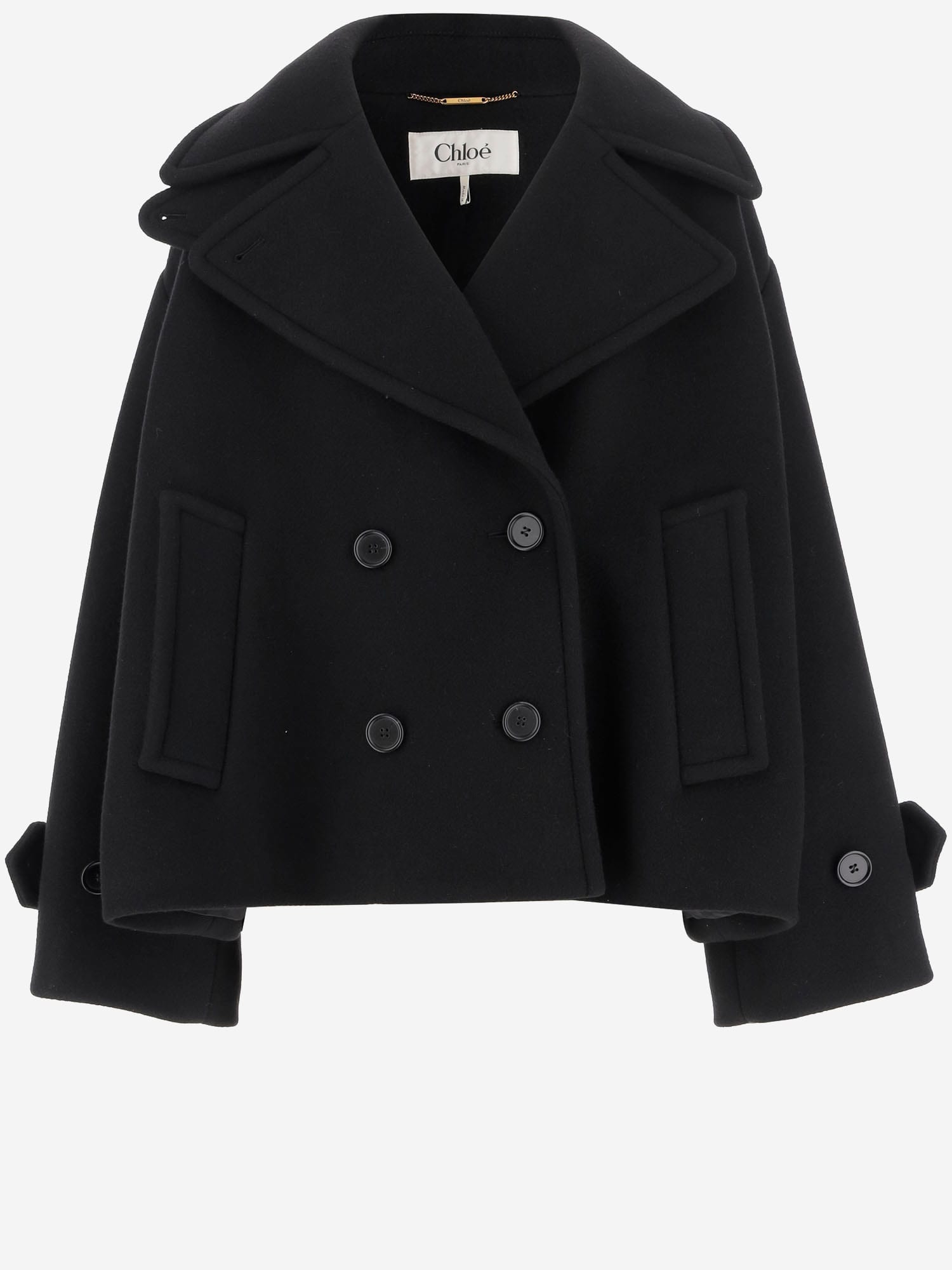 Chloé Double-breasted Notched Lapels Jacket Pockets