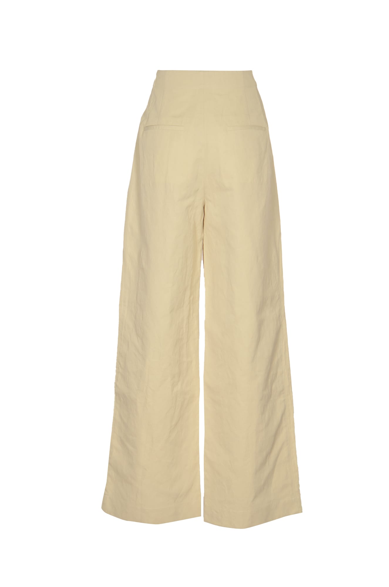 ROBERTO COLLINA WIDE LEG PLAIN TROUSERS 