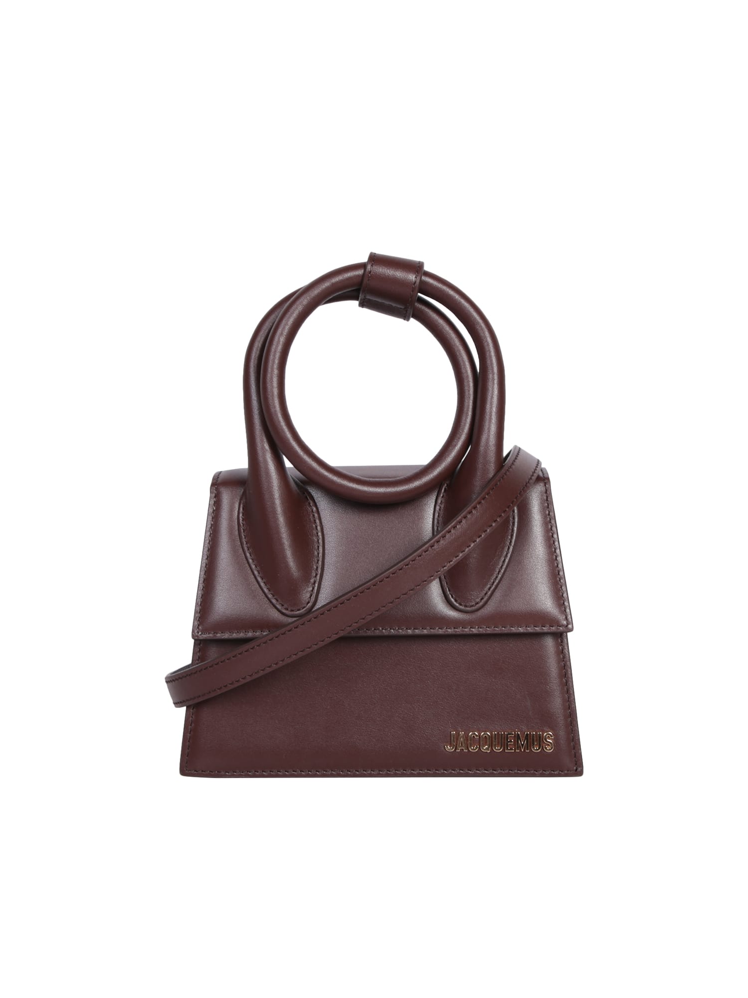 JACQUEMUS LE CHIQUITO NOEUD BROWN BAG