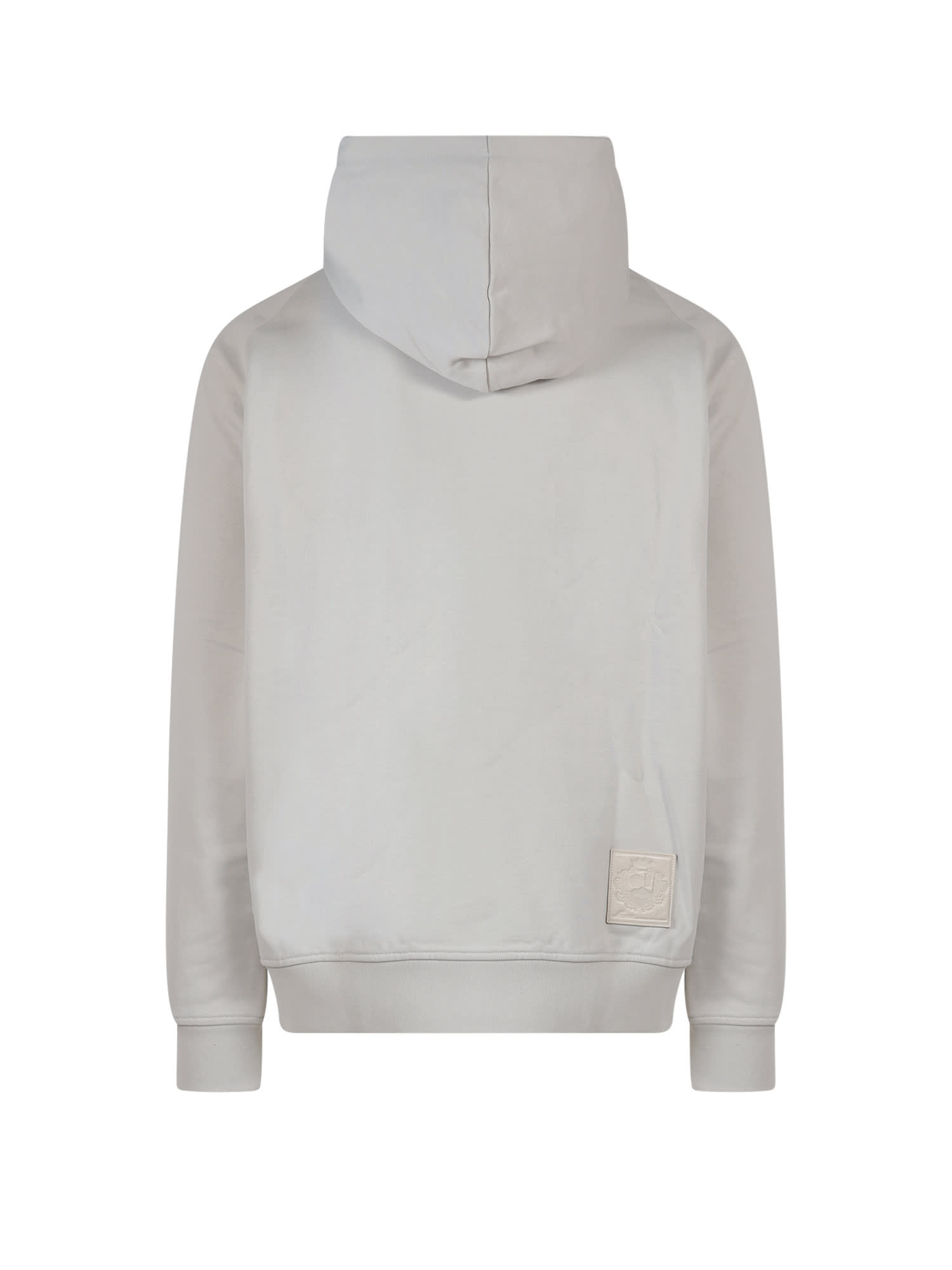 Bally White Cotton Sweatshirt In Grey