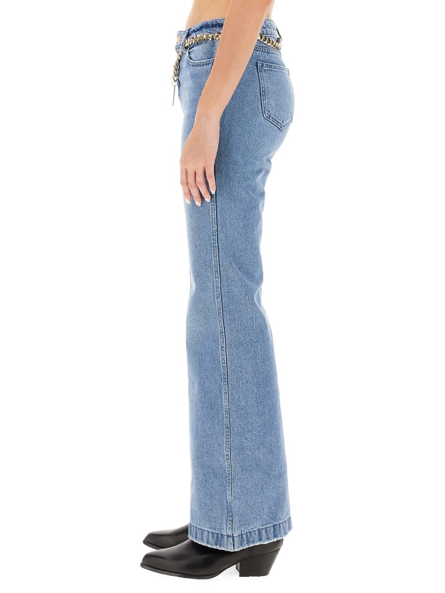 Shop Michael Kors Flare Fit Jeans In Azure