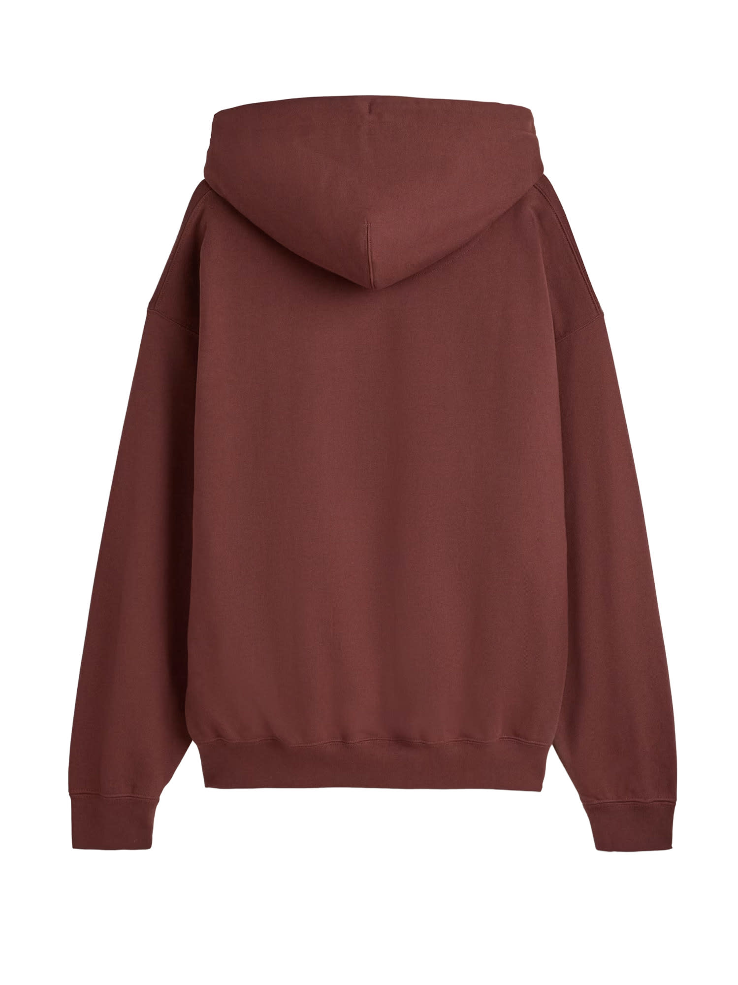 Y-3 Cotton Blend Hooded Sweatshirt In Brown