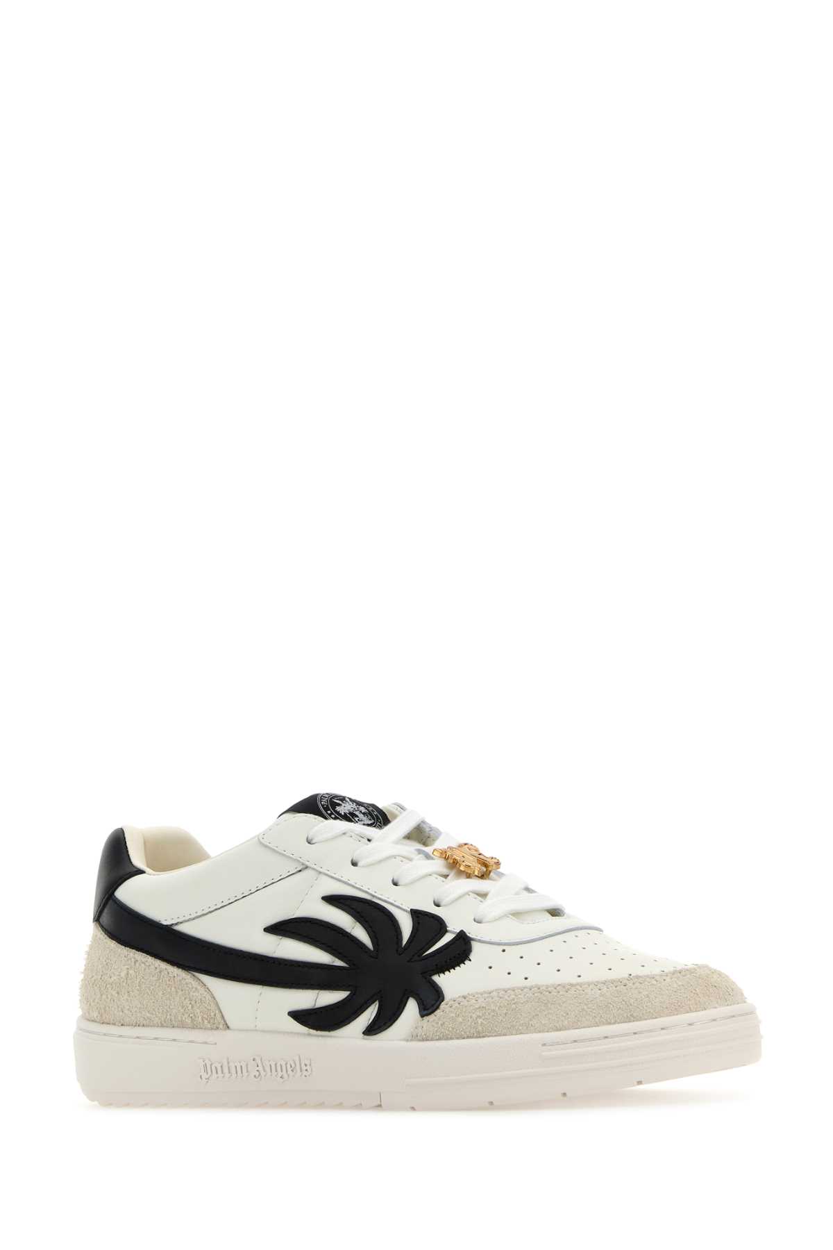 PALM ANGELS MULTICOLOR LEATHER PALM BEACH UNIVERSITY SNEAKERS