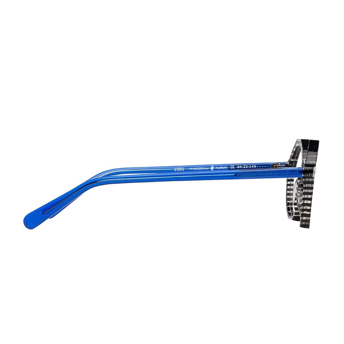 Matttew Nudum 1081 Nero Blu Trasparente Glasses In Gray