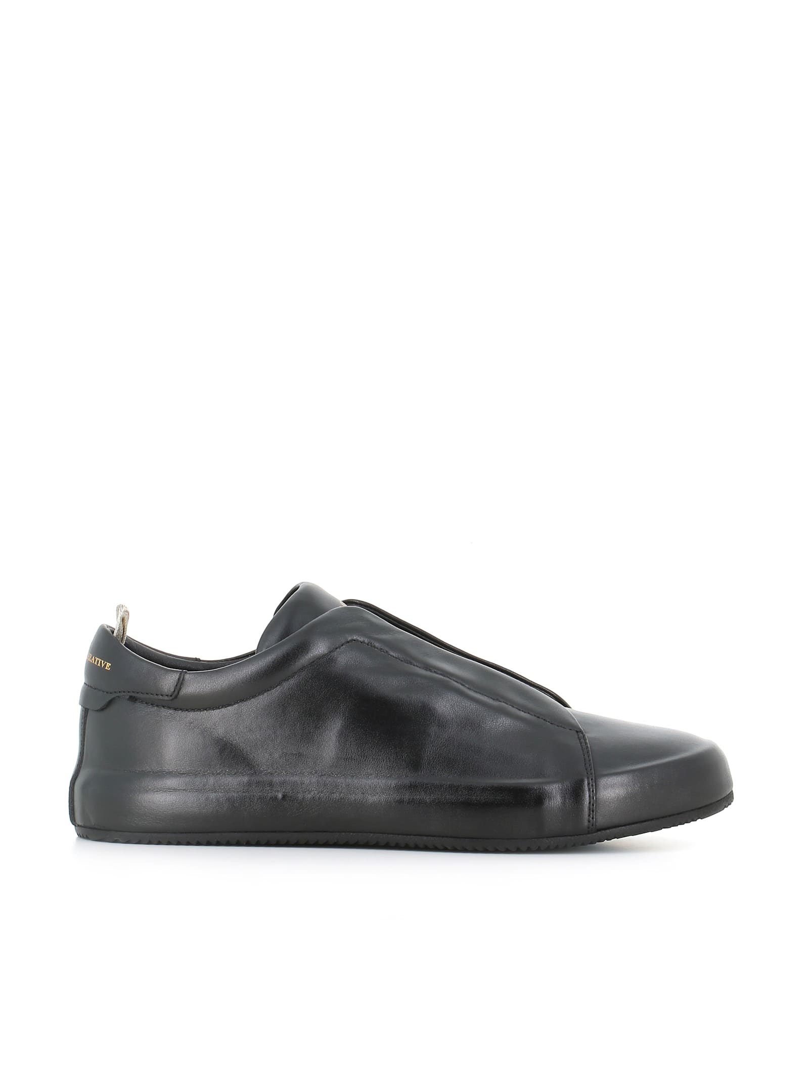 Officine Creative Leather Sneakers In Black
