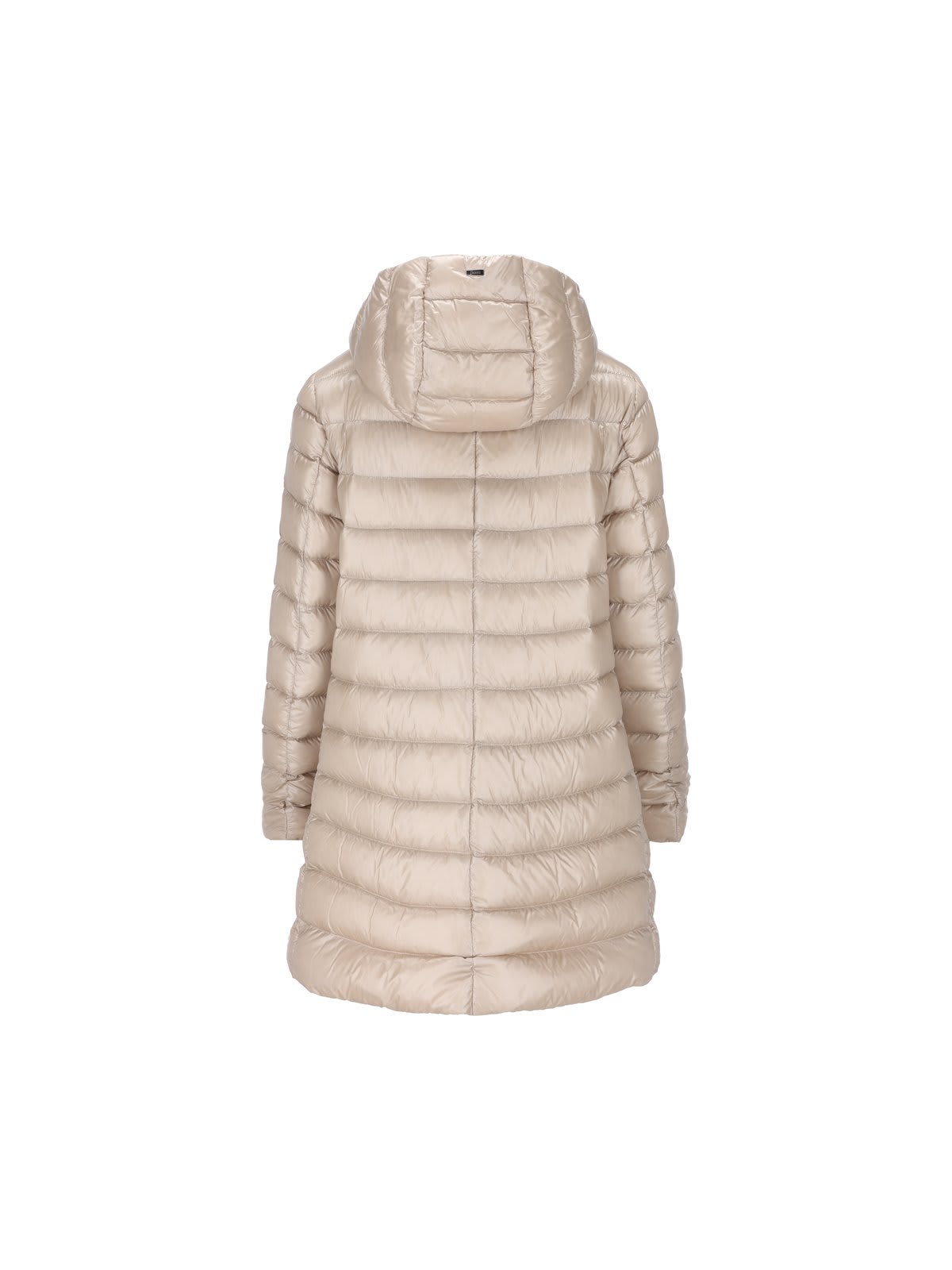Herno Drawstring Hooded Puffer Parka  In Neutral