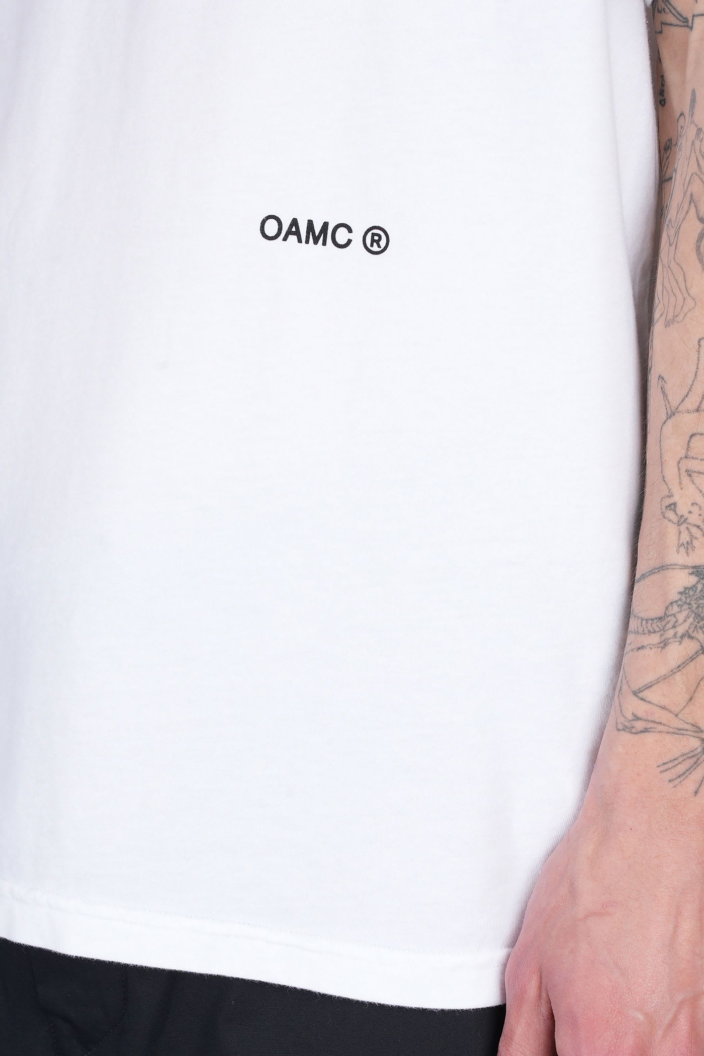 Oamc T-shirt In White Cotton In White