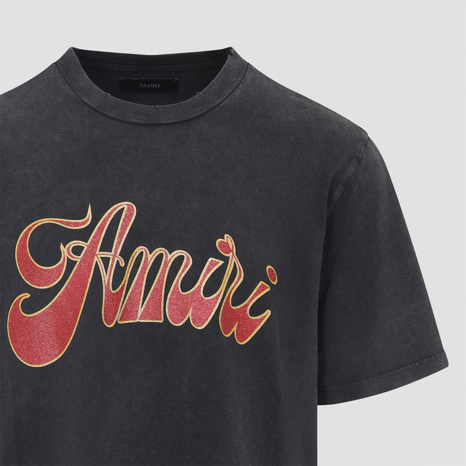 Amiri Groovy Logo-print Cotton-jersey T-shirt In Black